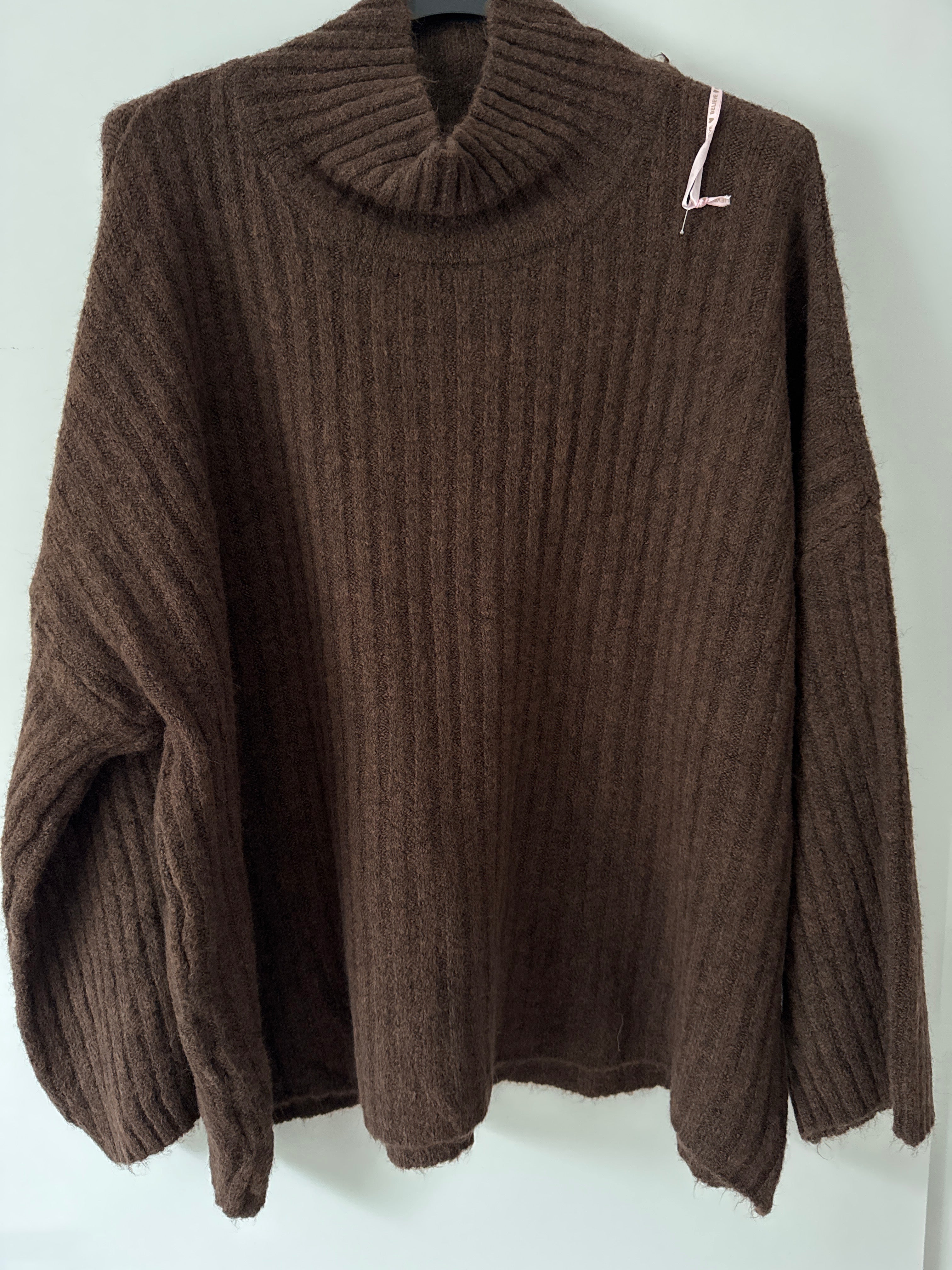 Strickpulli mit Stehkragen