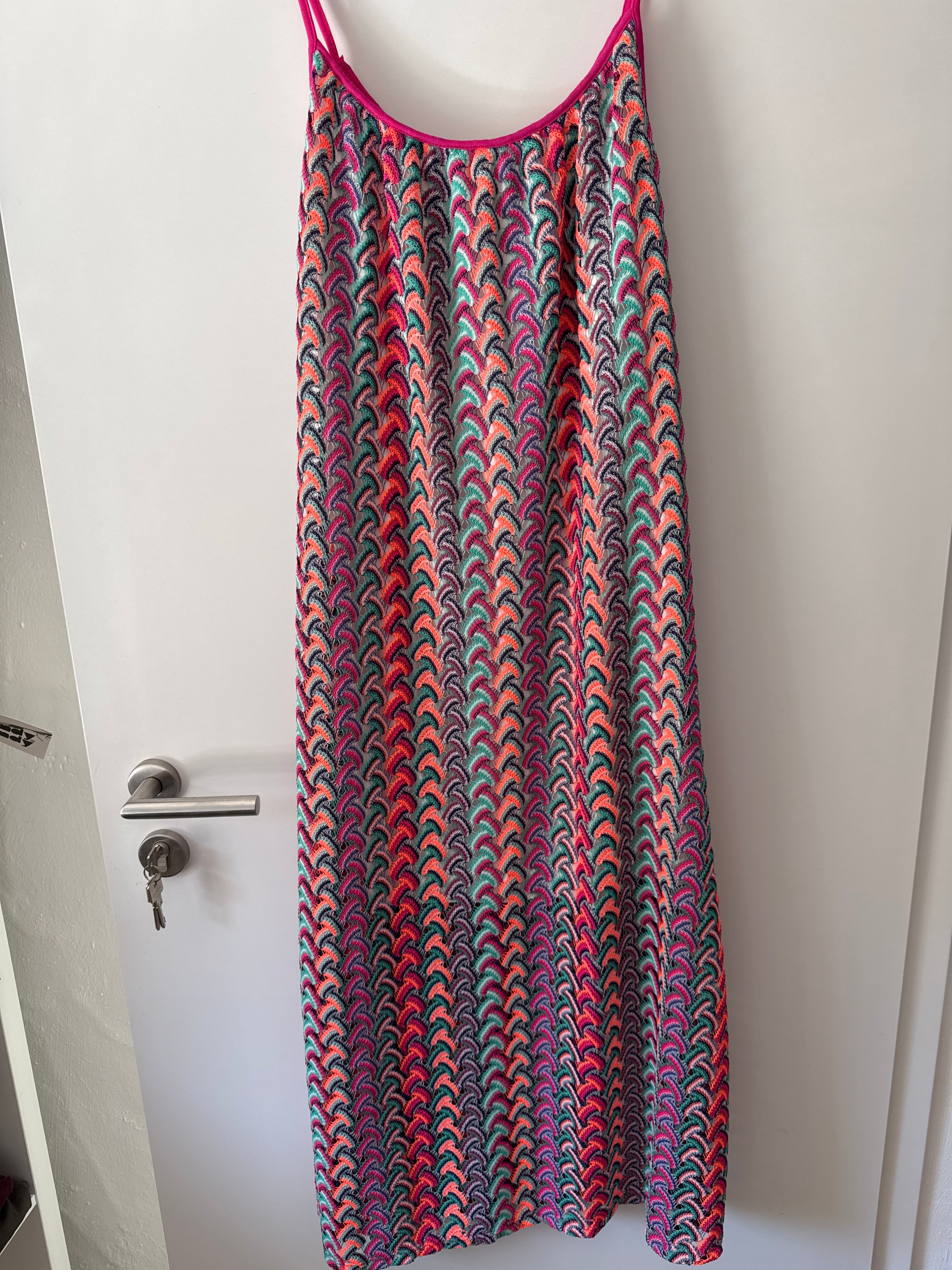 Spagettiträgerkleid bunt