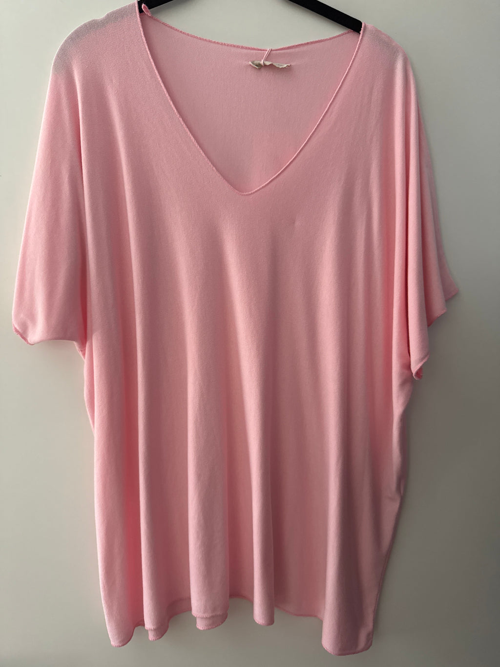Viskose Shirt mit V Ausschnitt