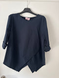 Asymmetrische Bluse 3/4Arm