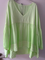 Weite Boho Bluse