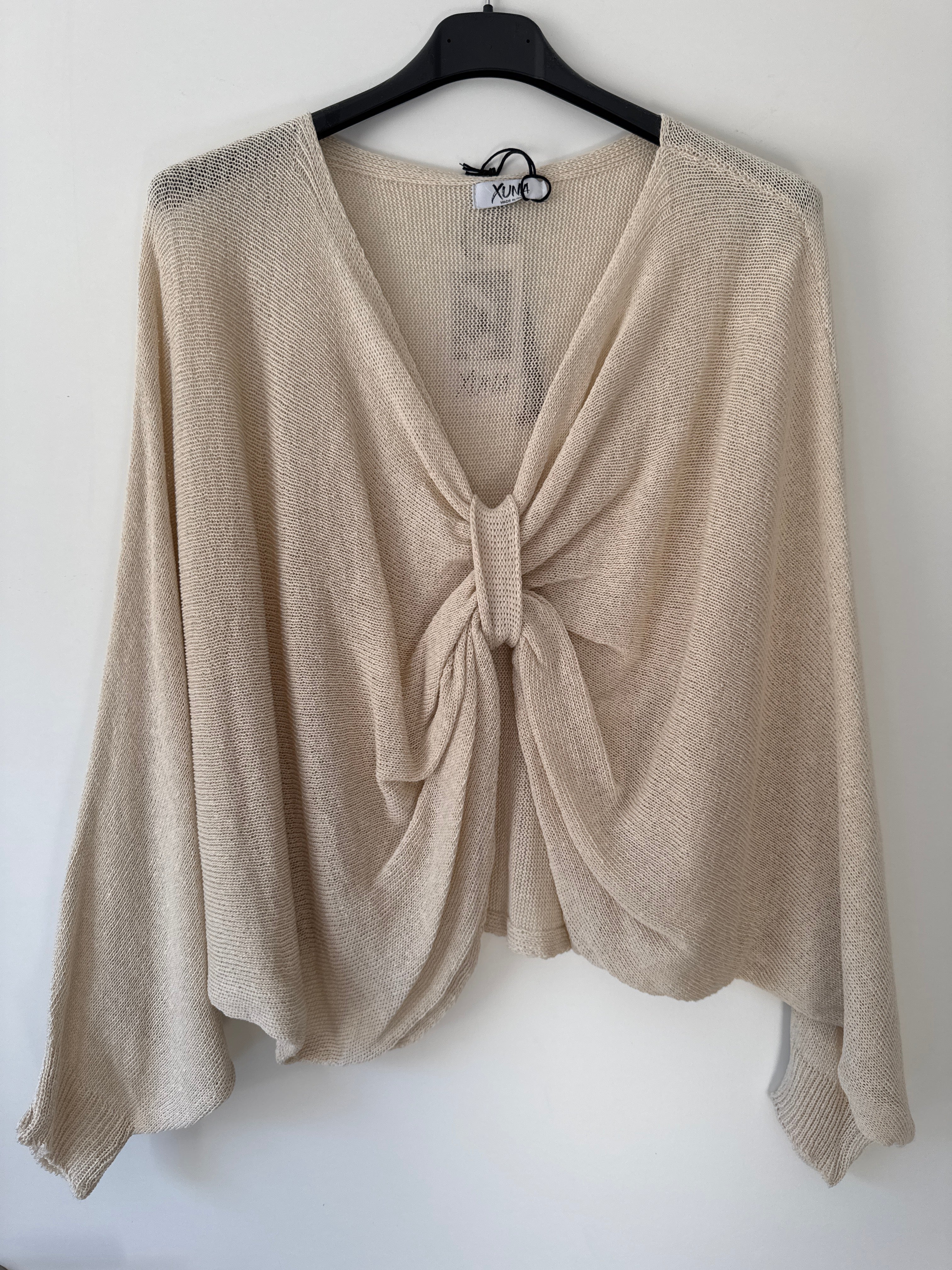 Baumwollpulli mit Schleife