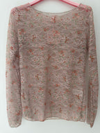 Blümchen Spitzenshirt