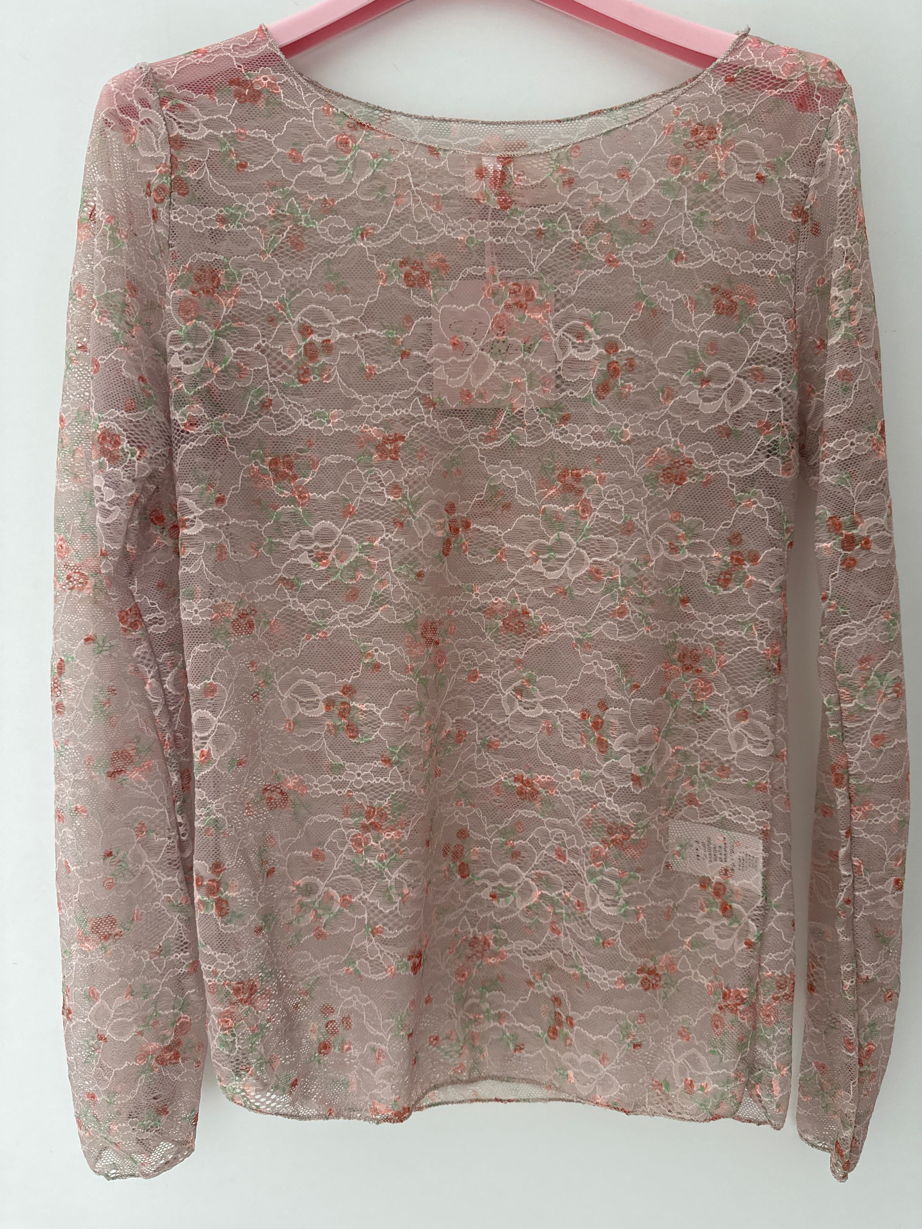 Blümchen Spitzenshirt