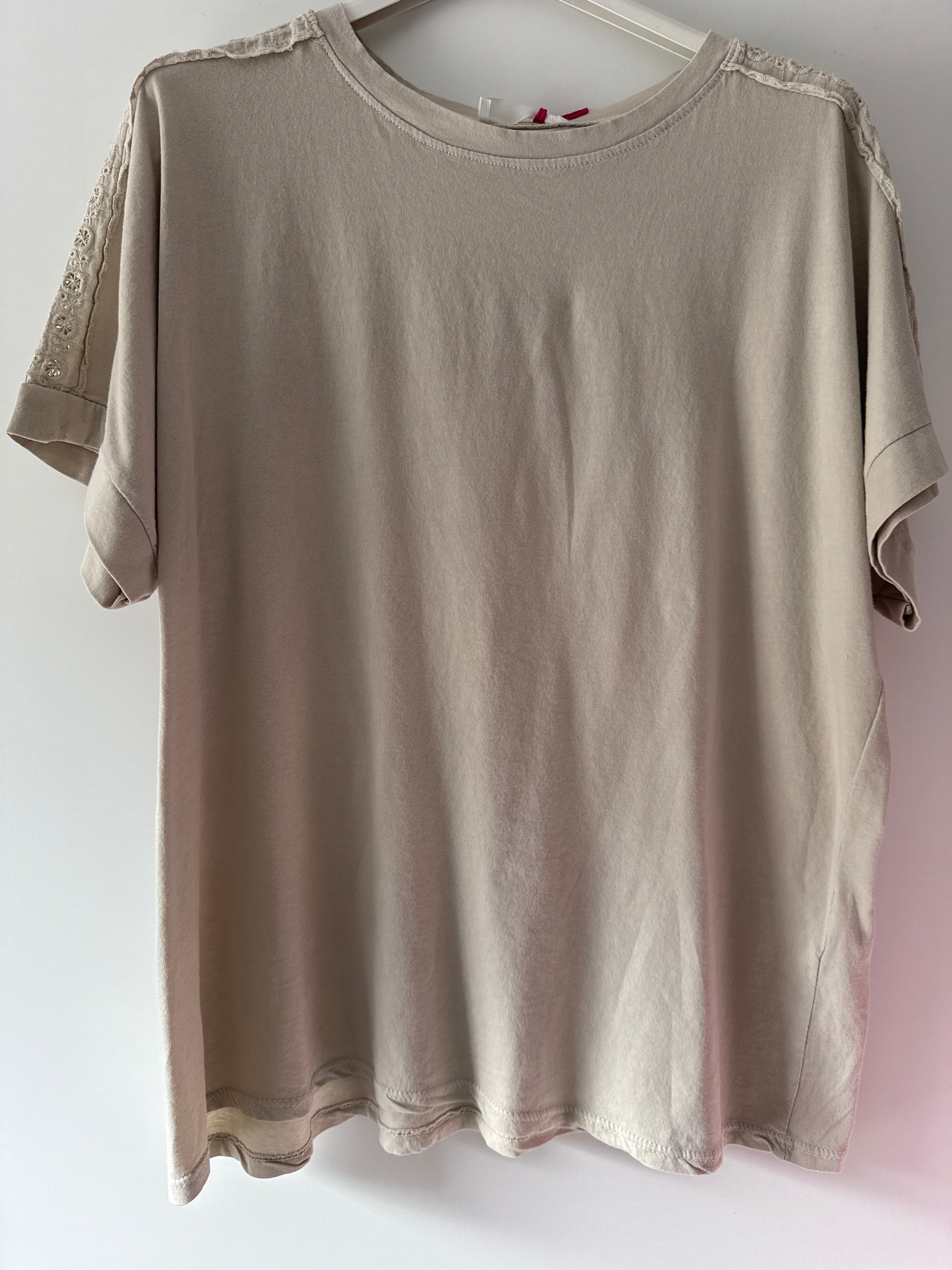 Baumwoll Spitzenshirt