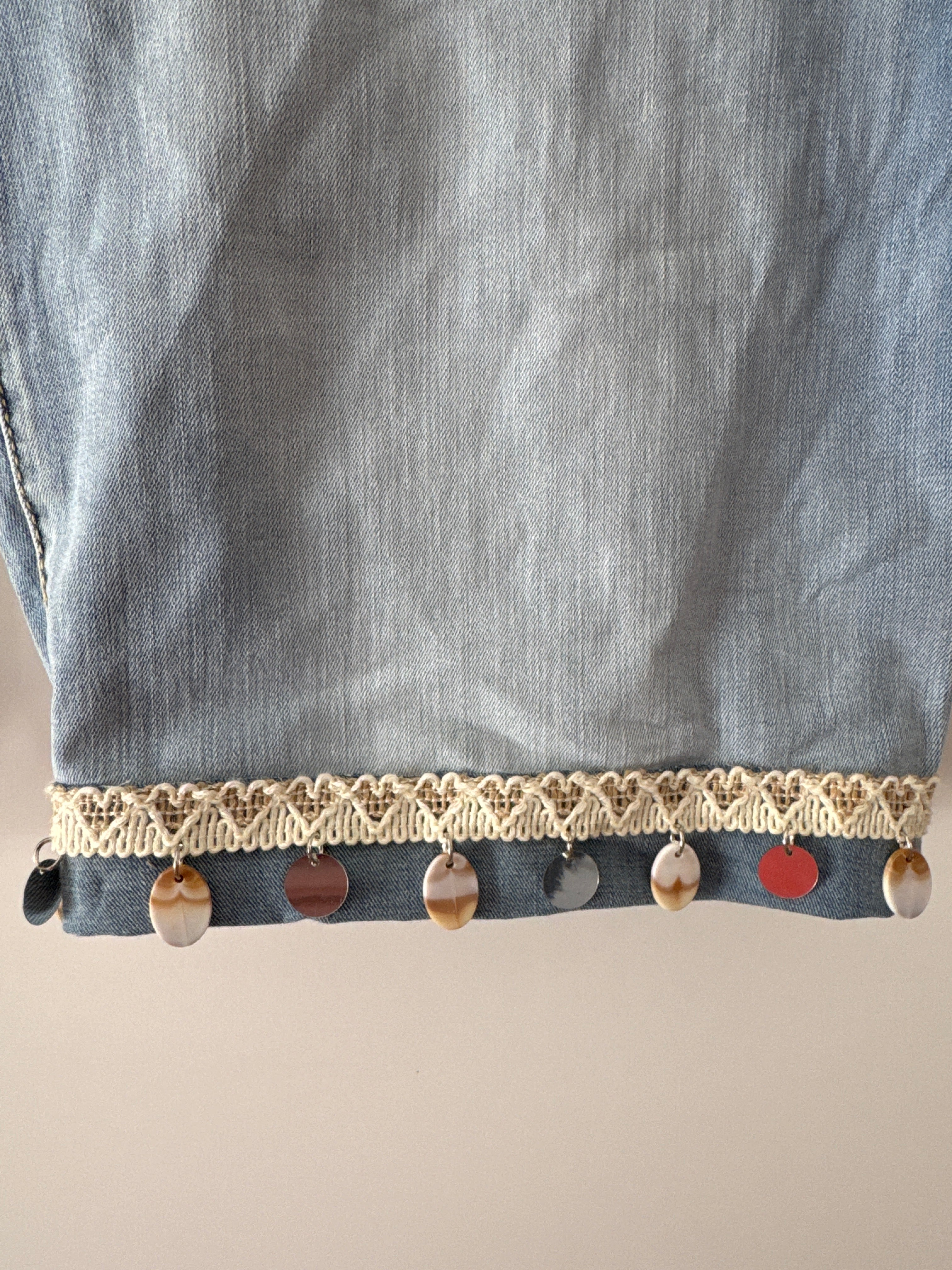 Jeansshort im Boho Look