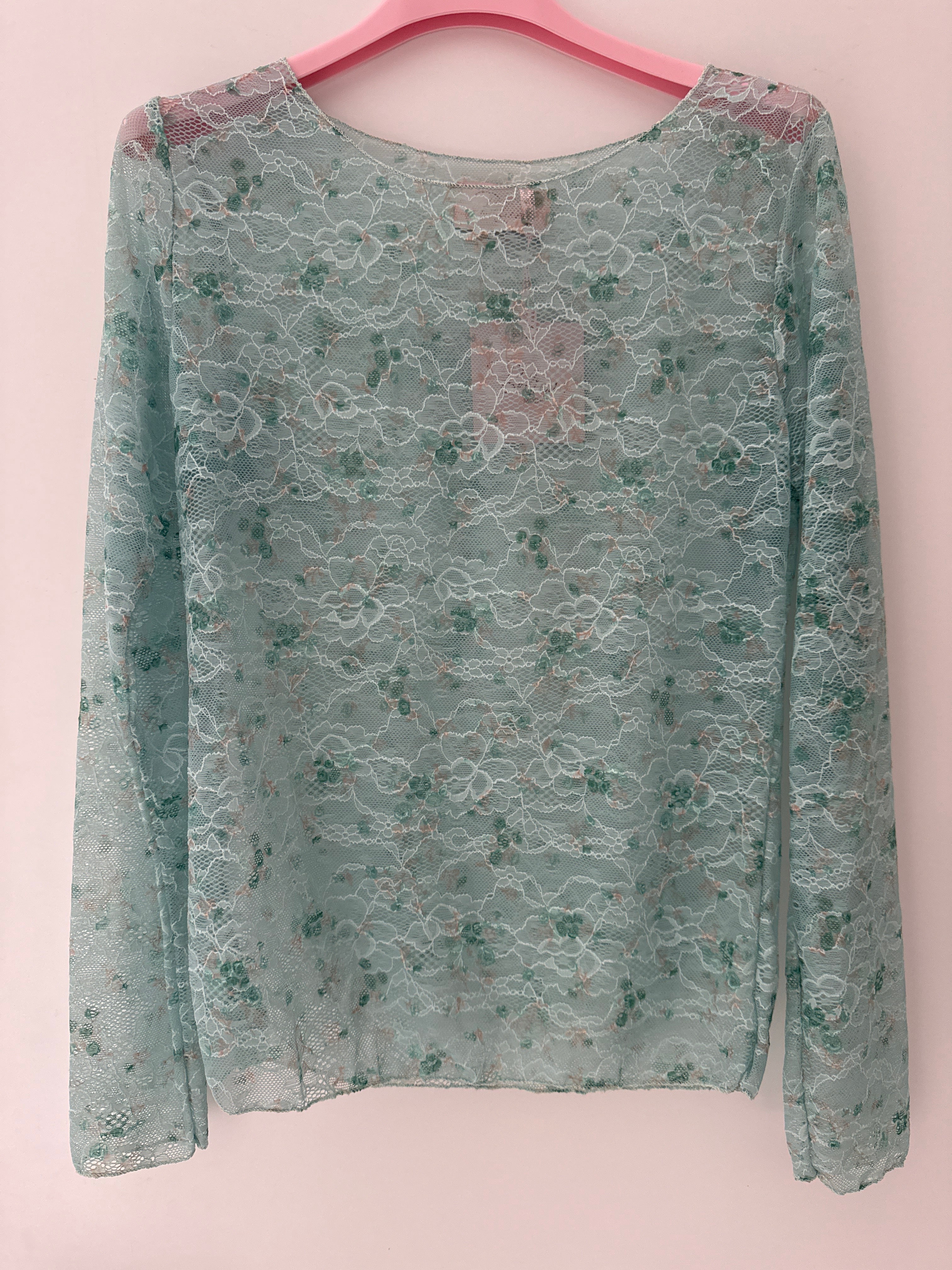 Blümchen Spitzenshirt