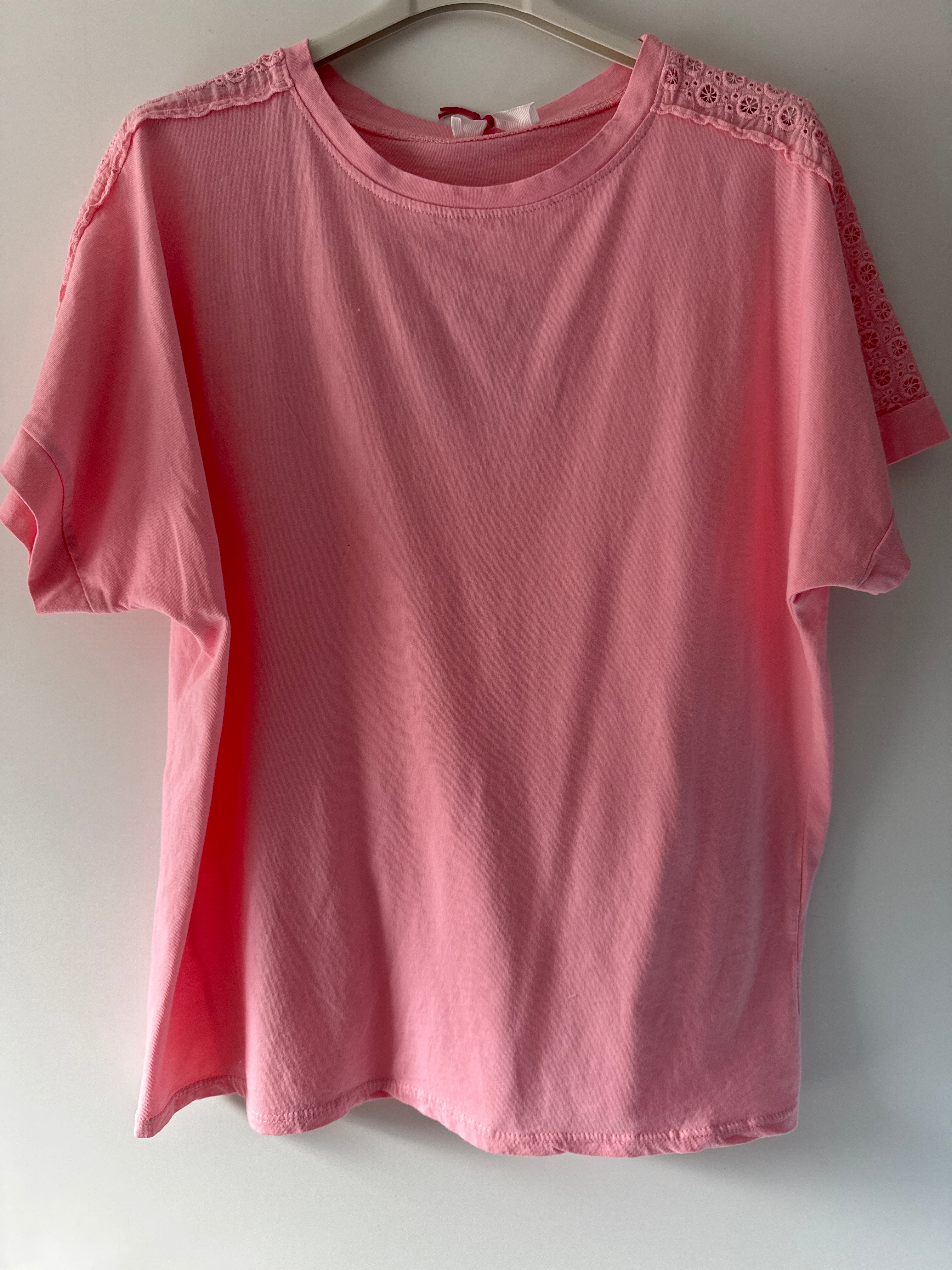 Baumwoll Spitzenshirt