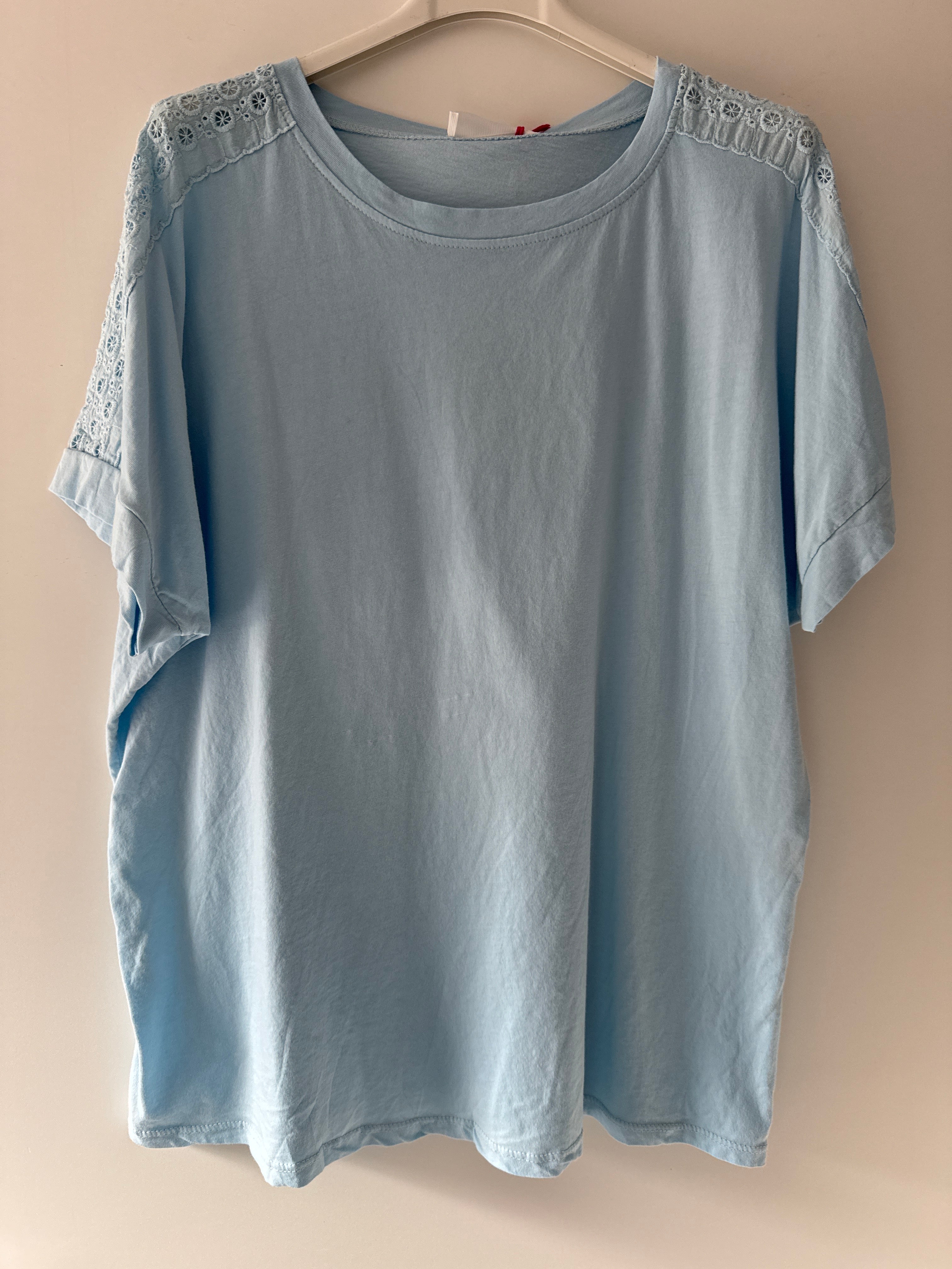 Baumwoll Spitzenshirt