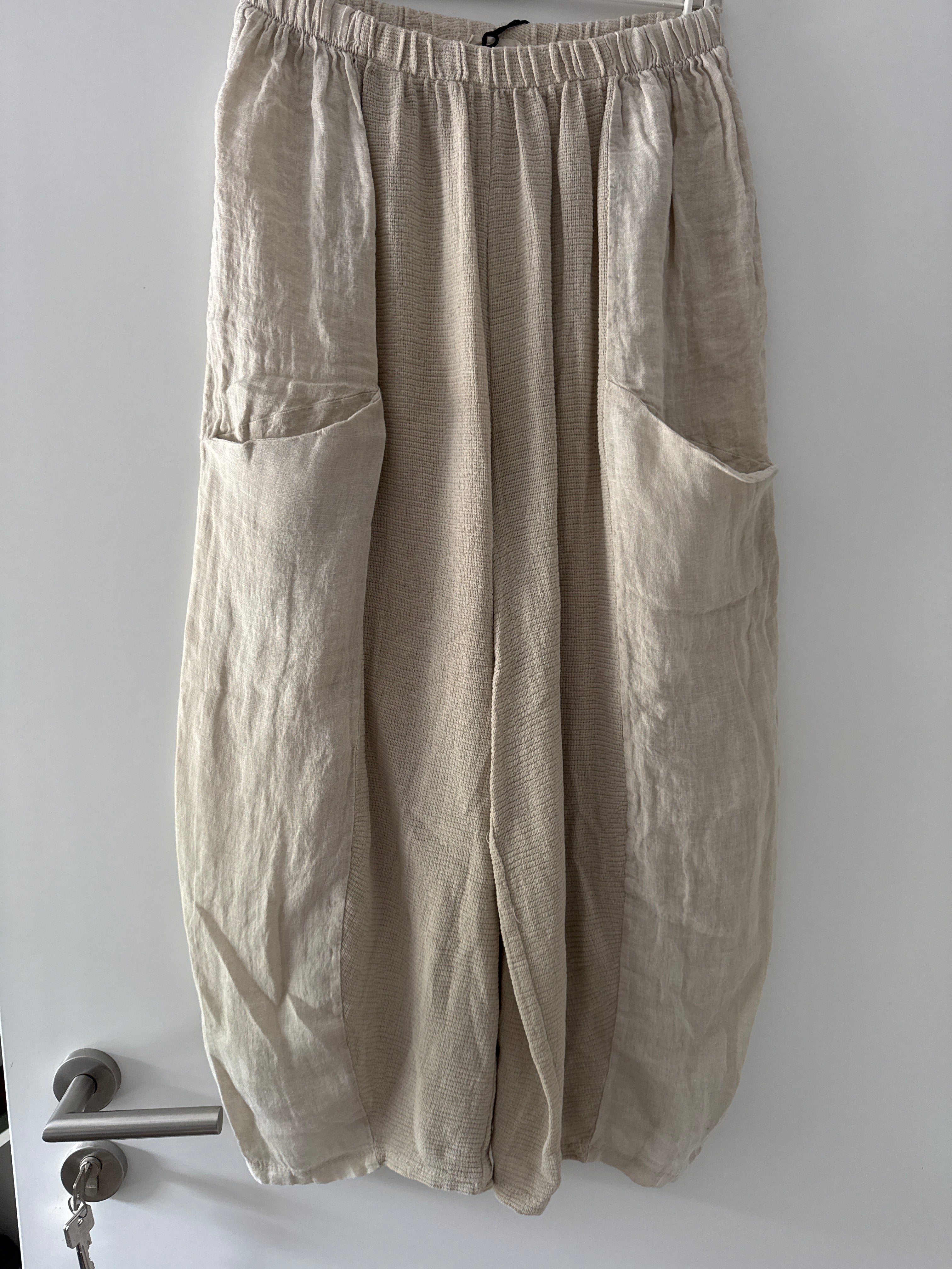 Leinen Baumwoll-Hose