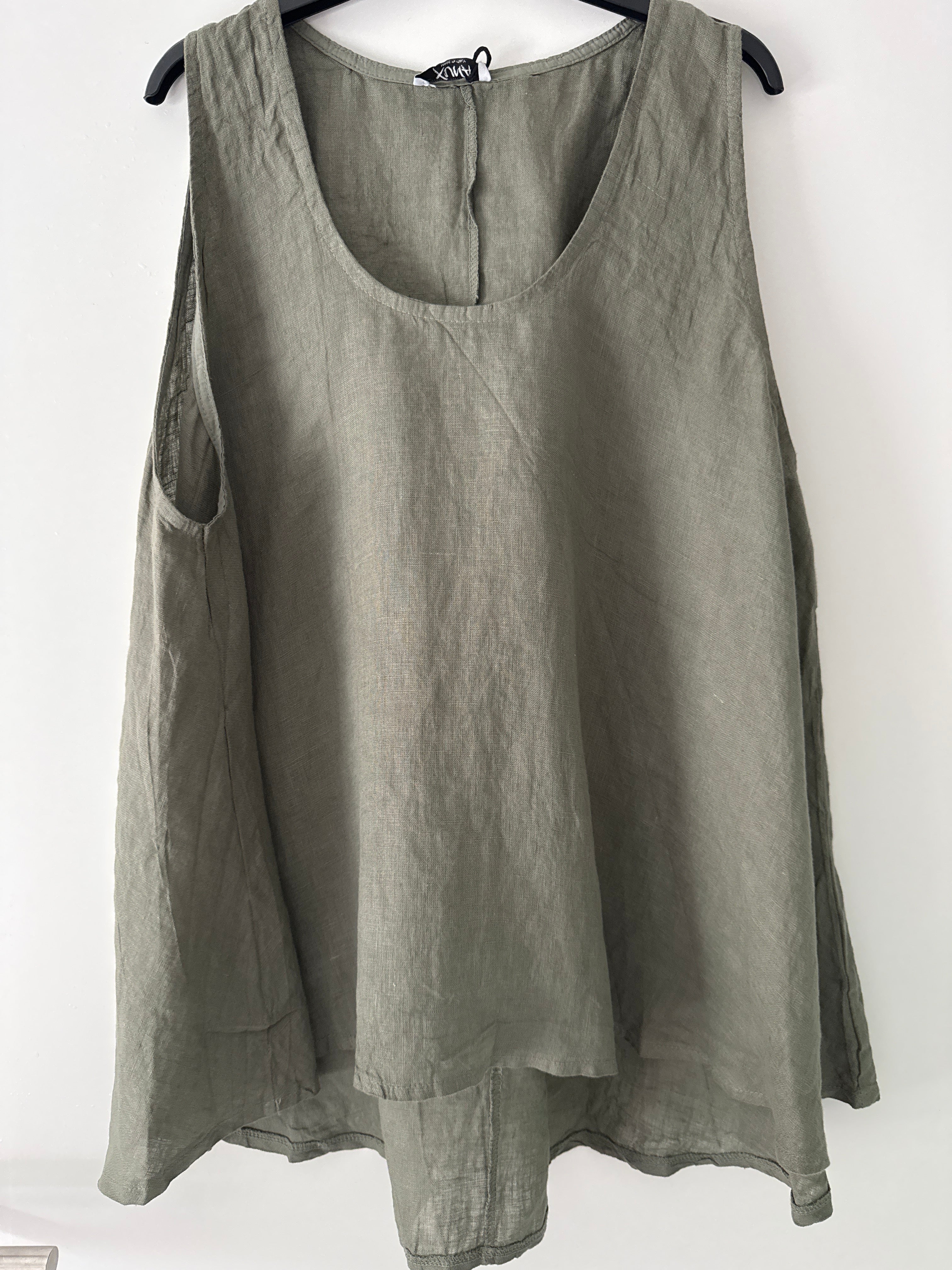 Oversize Leinen Top