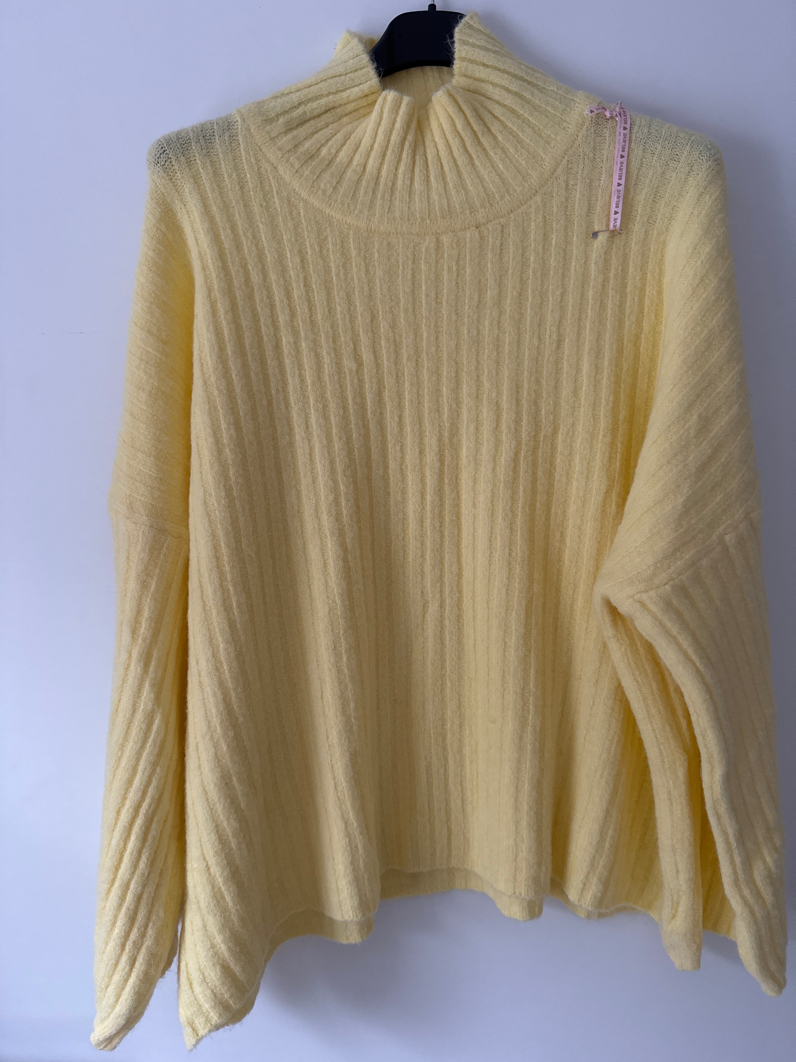 Strickpulli mit Stehkragen