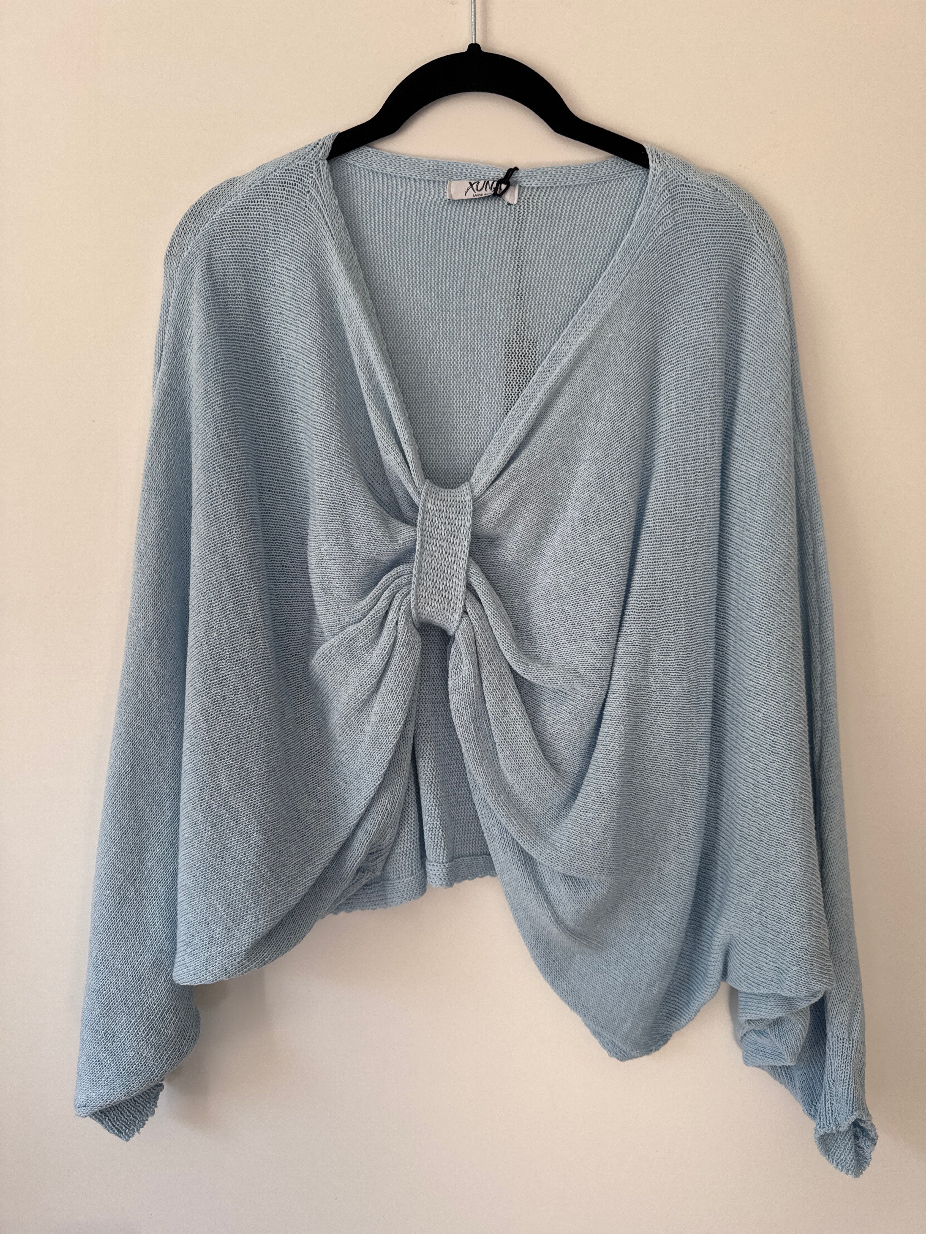 Baumwollpulli mit Schleife