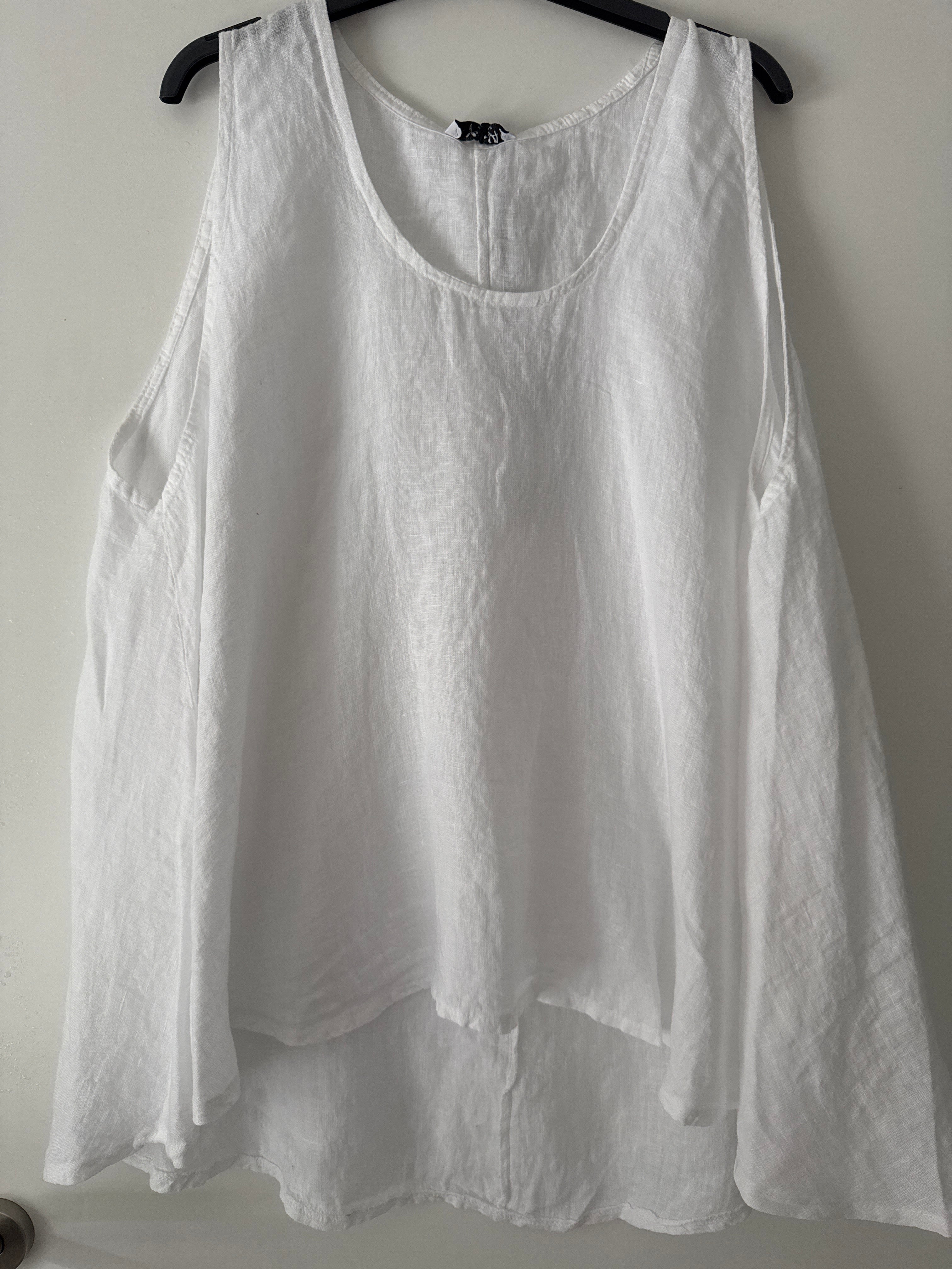 Oversize Leinen Top