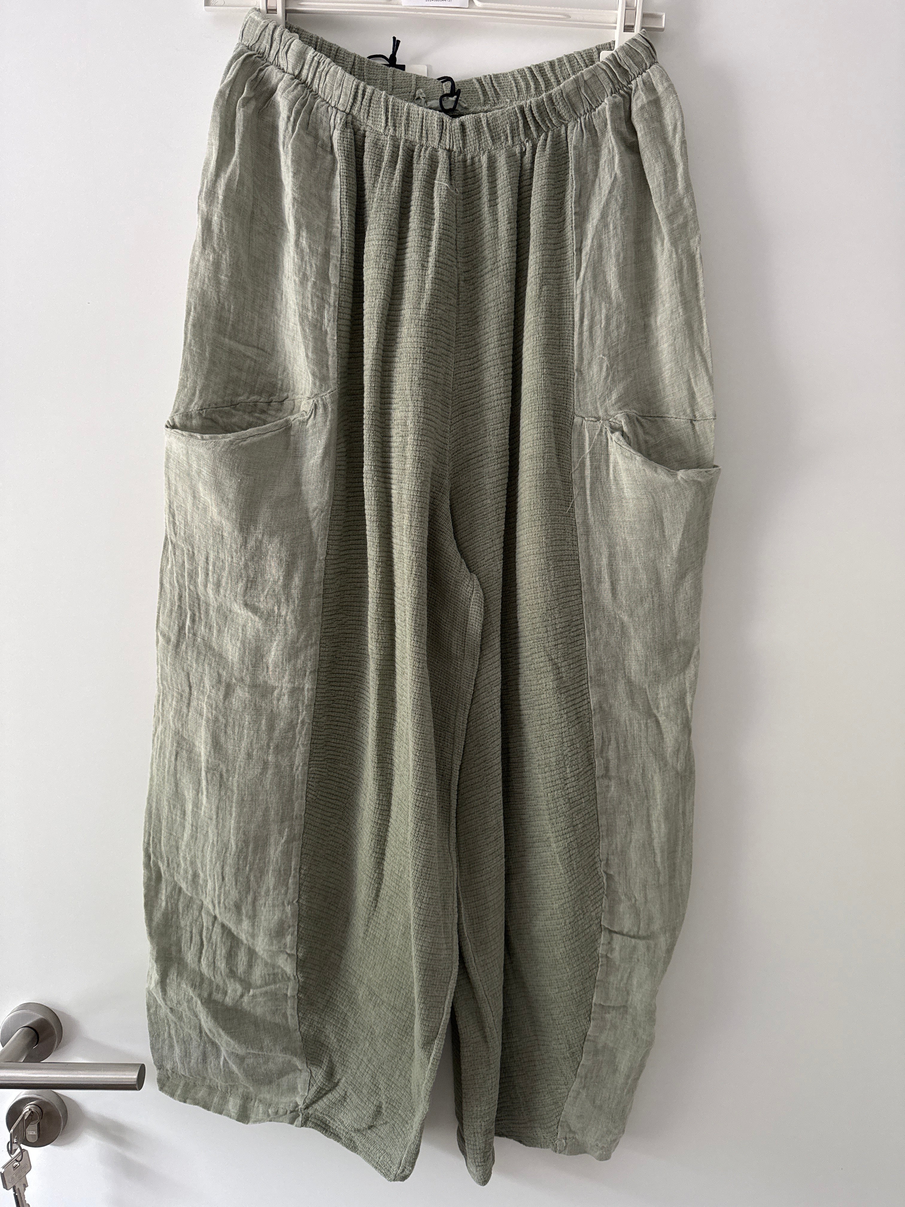Leinen Baumwoll-Hose
