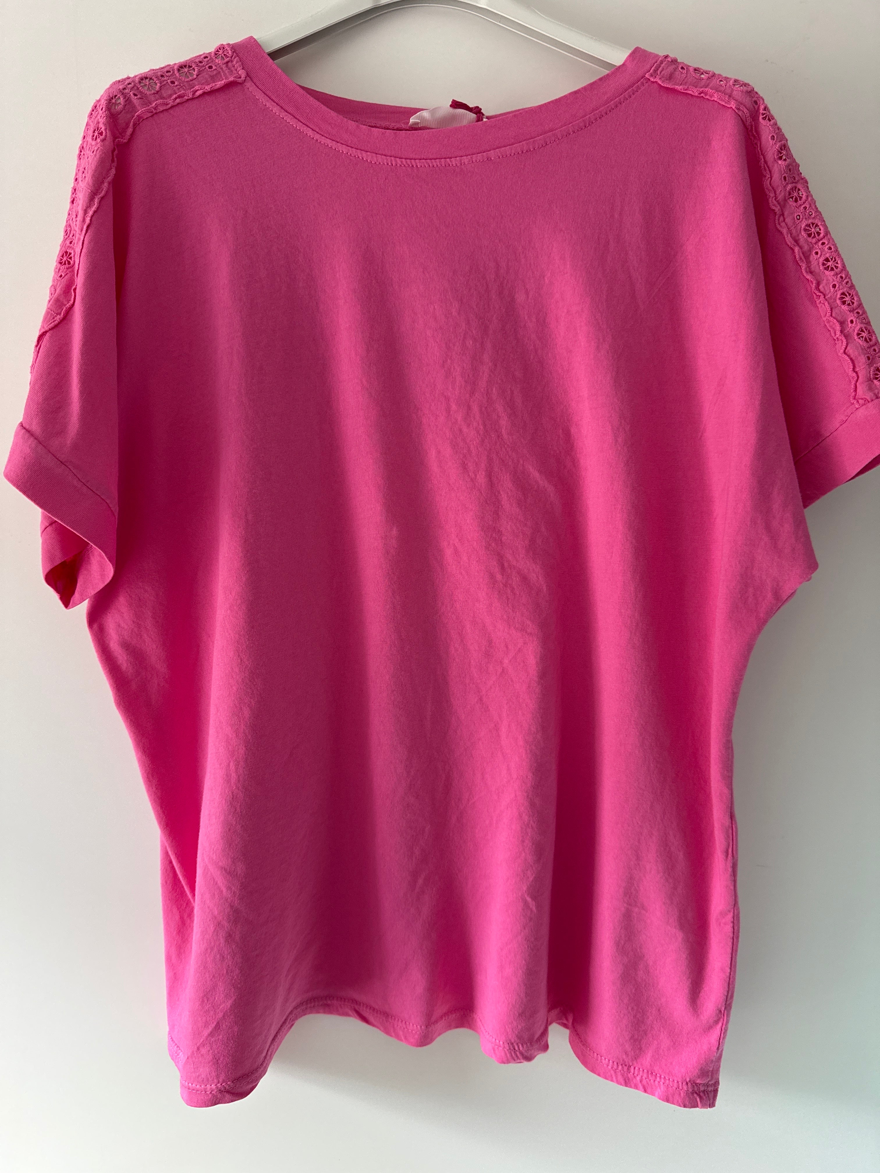 Baumwoll Spitzenshirt