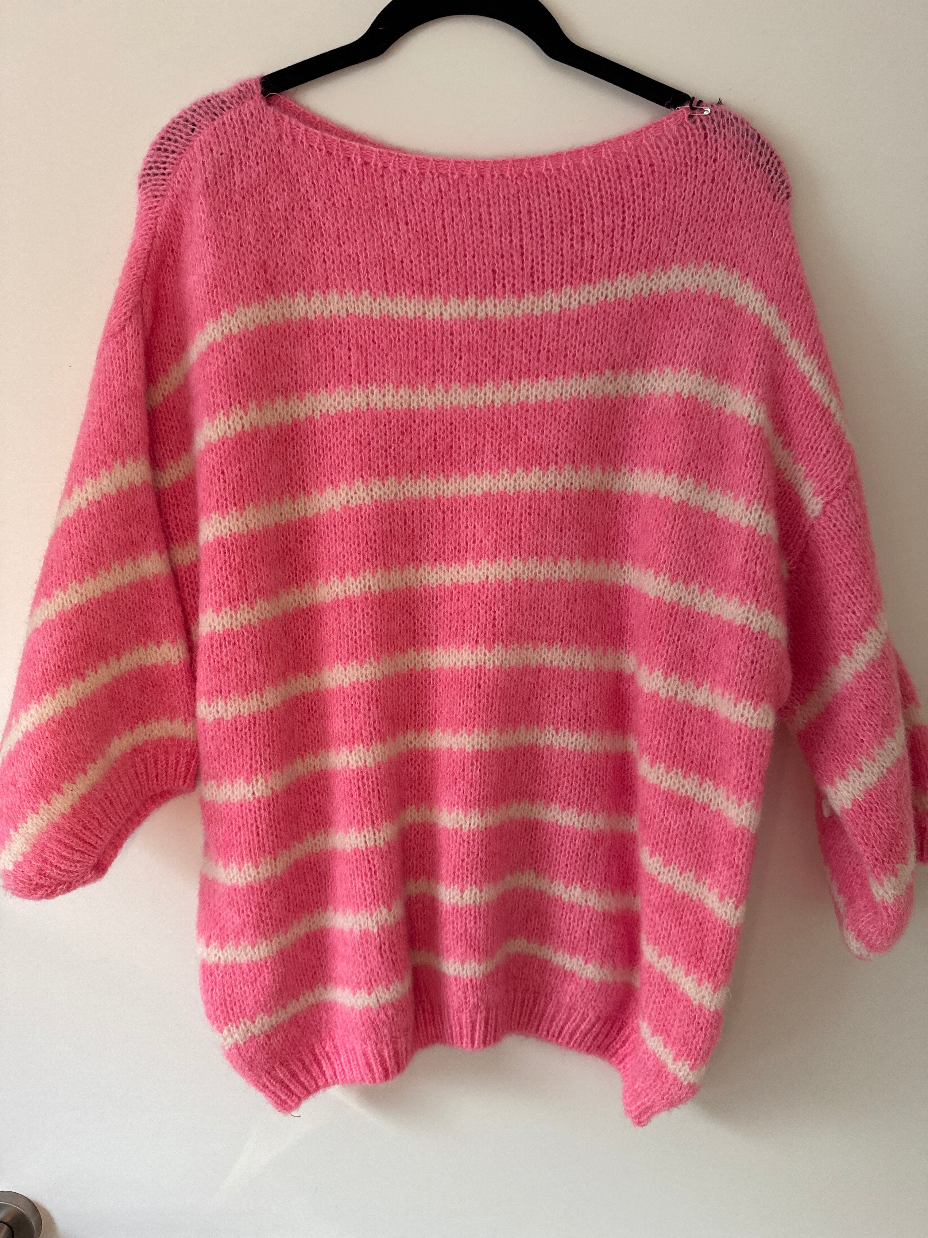 Strickpulli gestreift 3/4 Arm