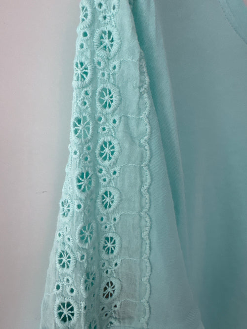 Baumwoll Spitzenshirt