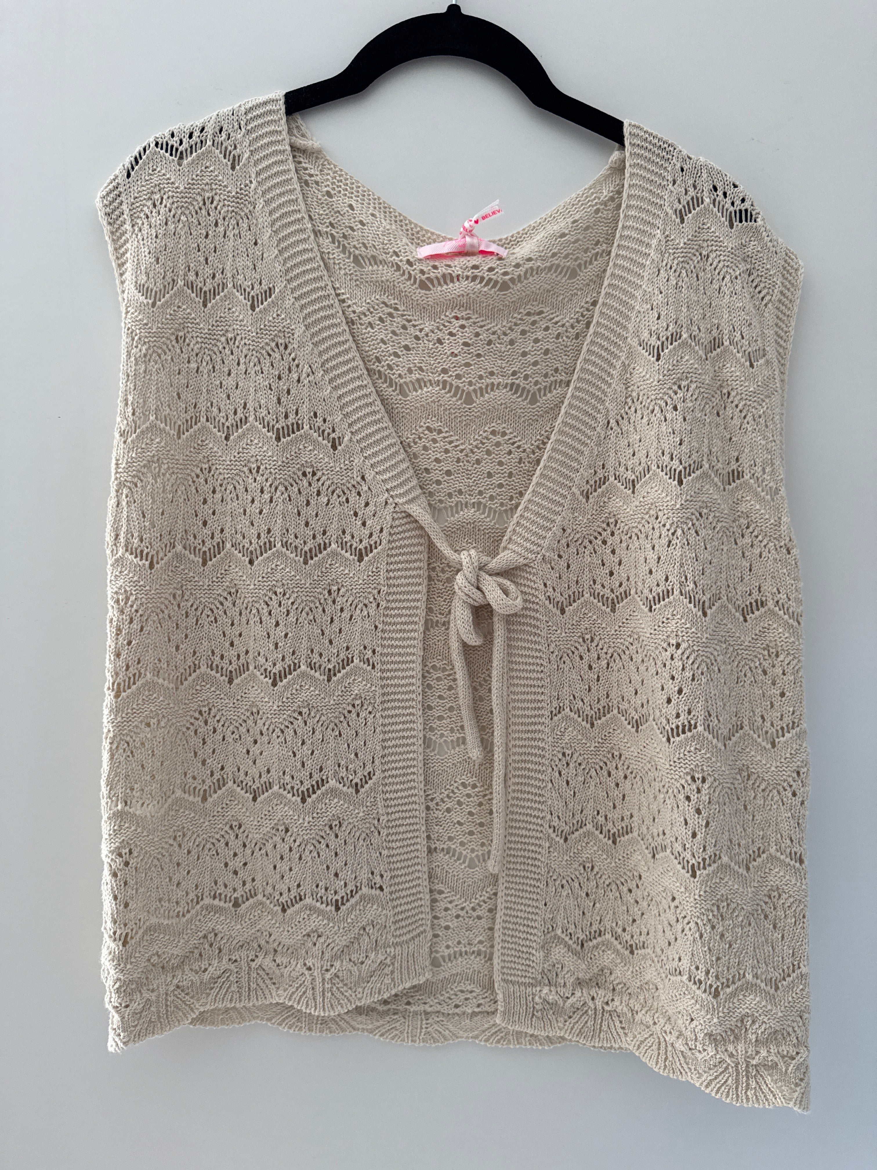 Strickbindewestchen