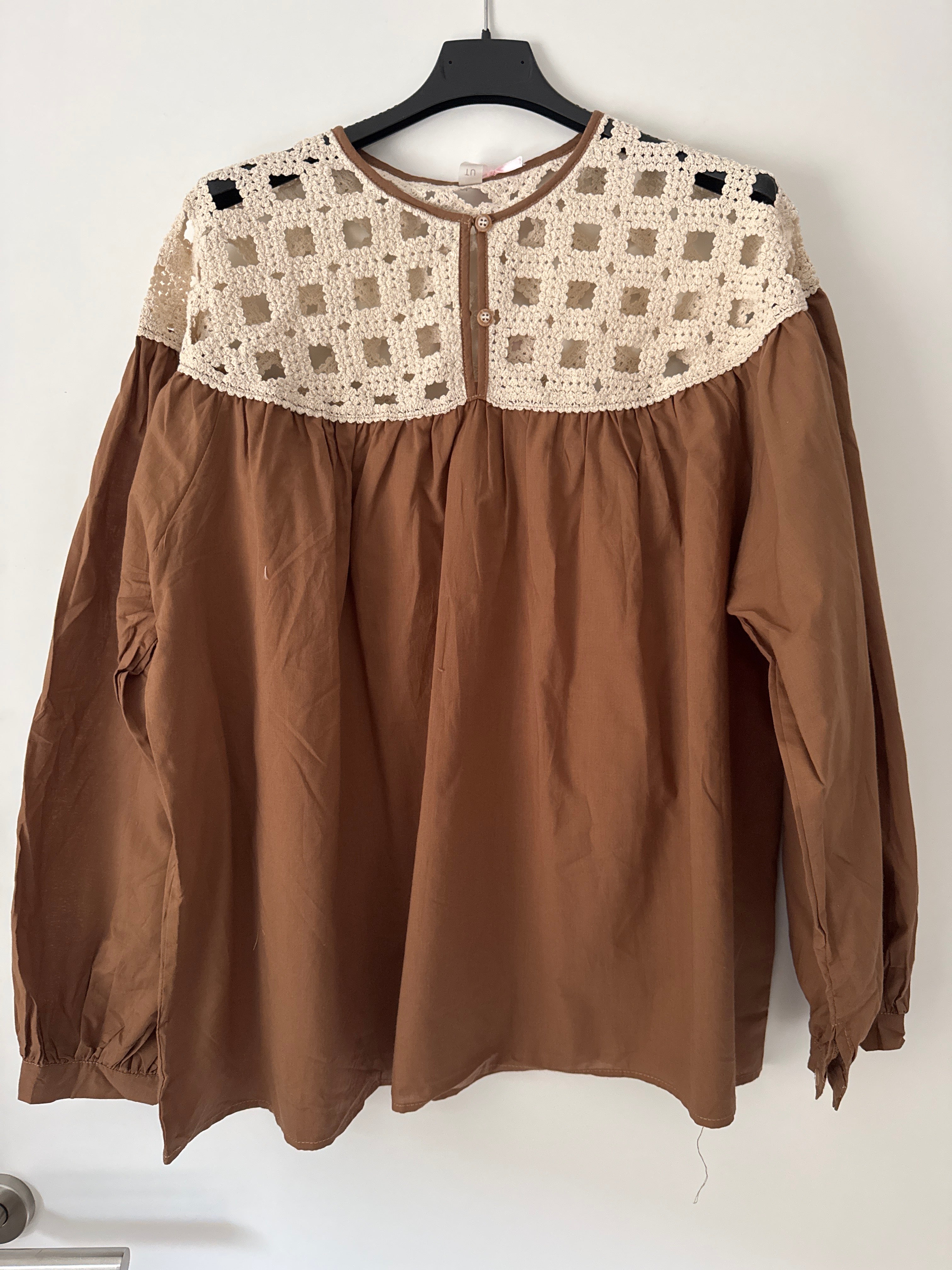 Boho Bluse Häkeloptik
