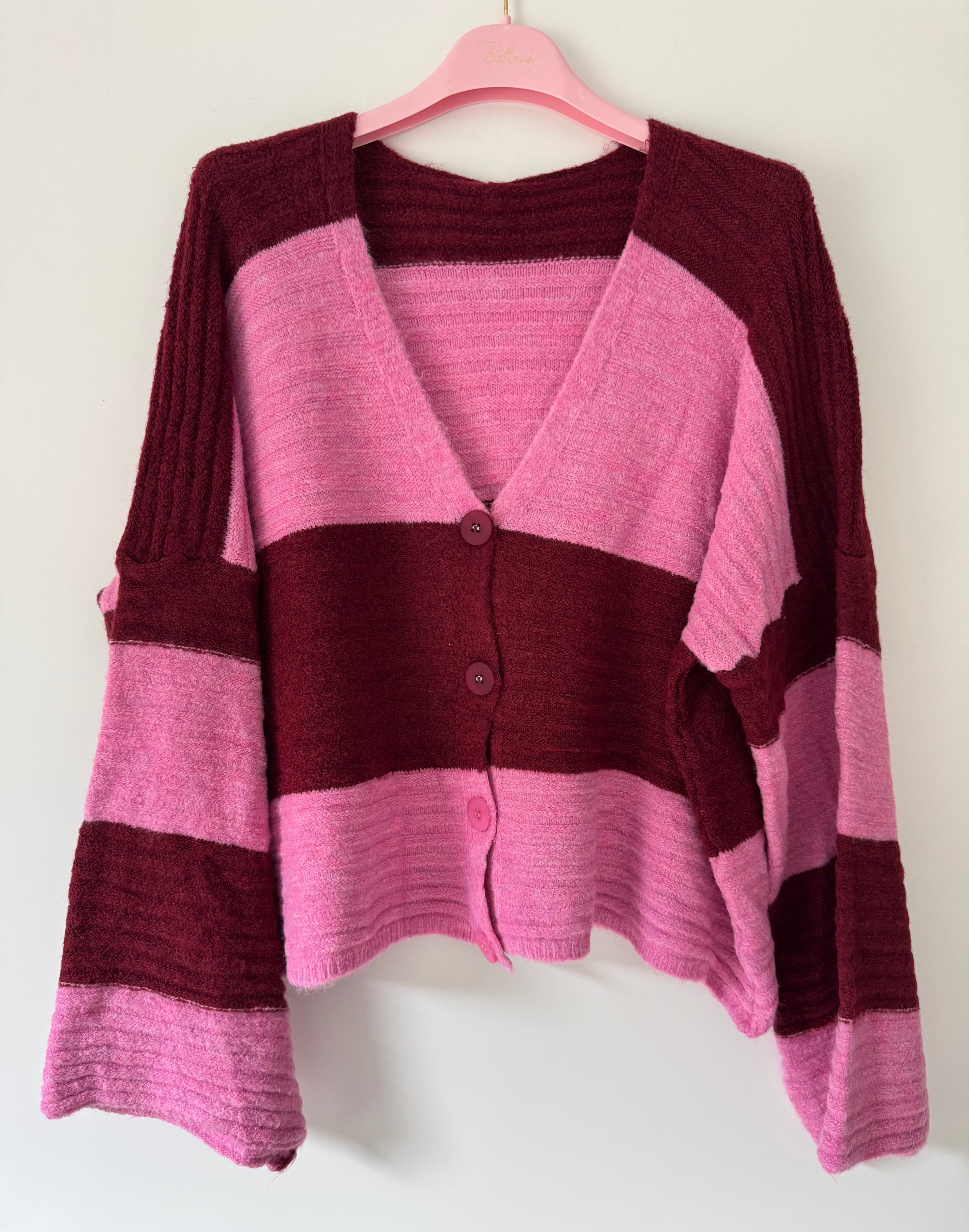 Oversize Strickjacke