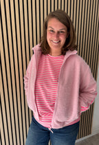 Kuscheljacke mit Seitenstreifen