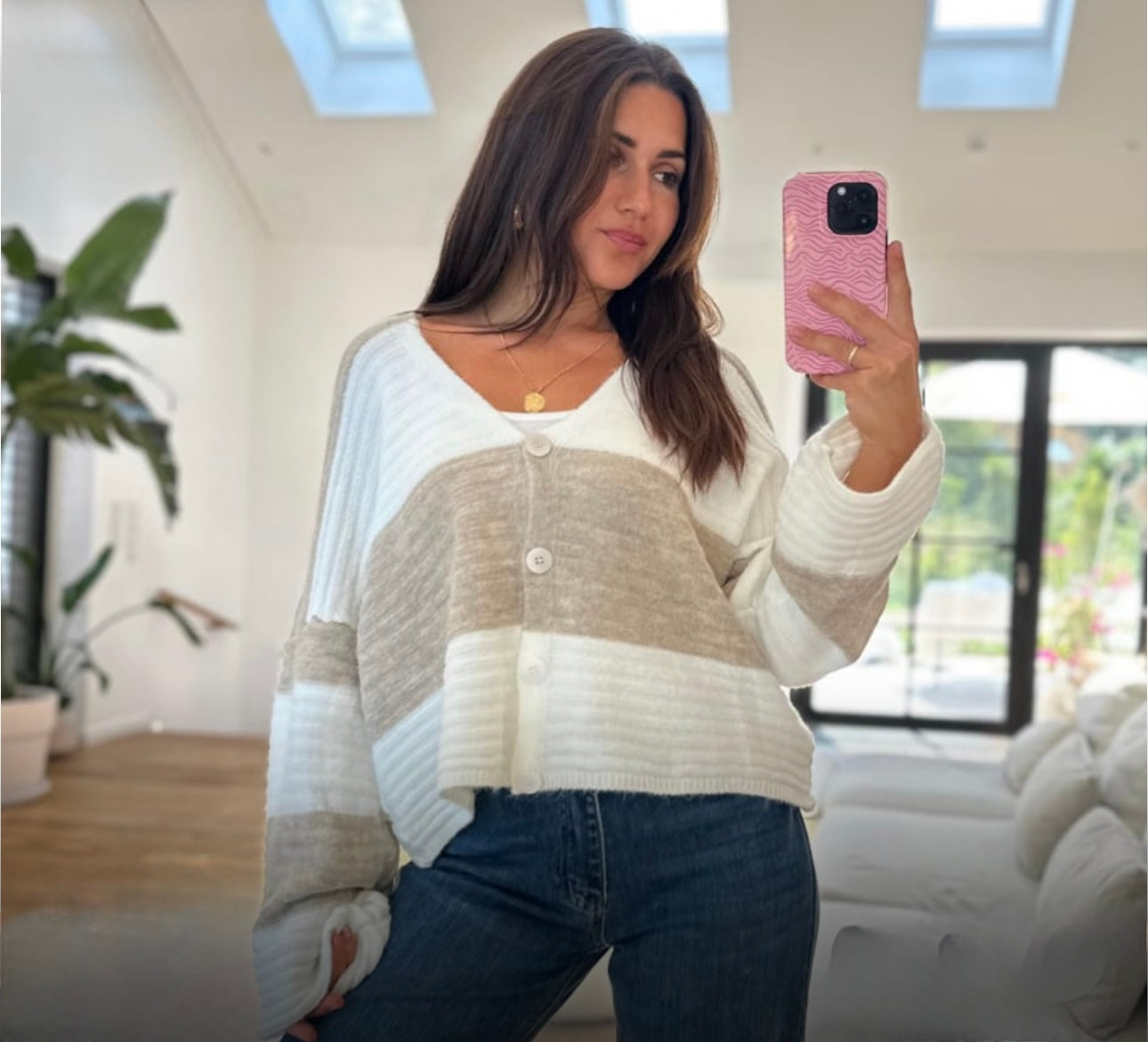 Oversize Strickjacke