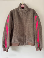 Kuscheljacke mit Seitenstreifen