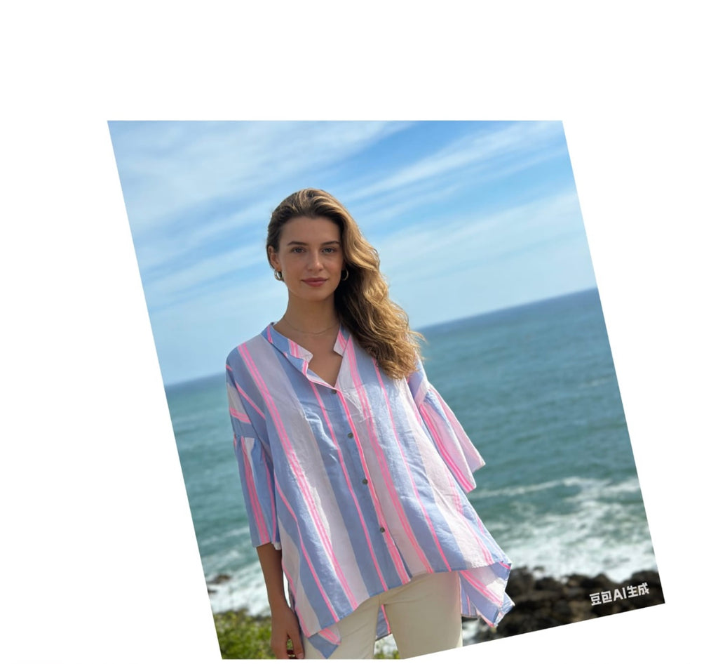 Sommerleichte Oversize Blusen