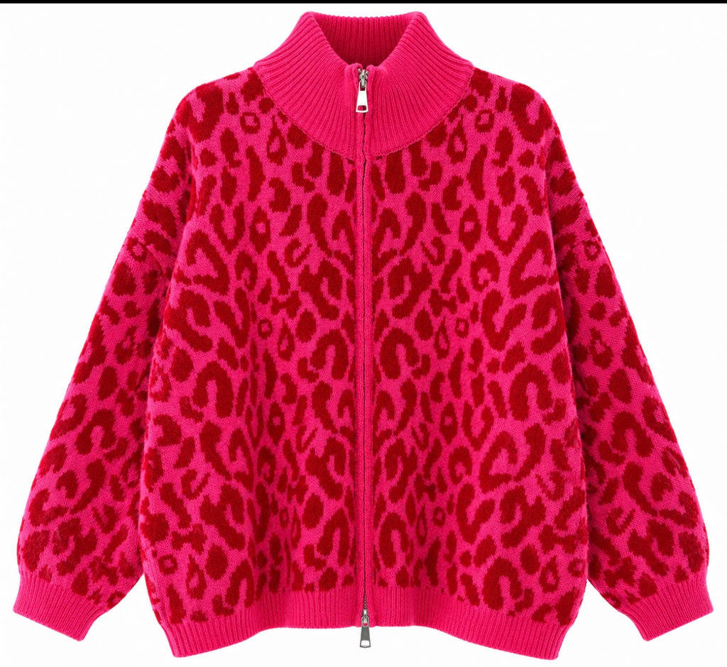 Leo Live als Strickjacke mit Zipper
