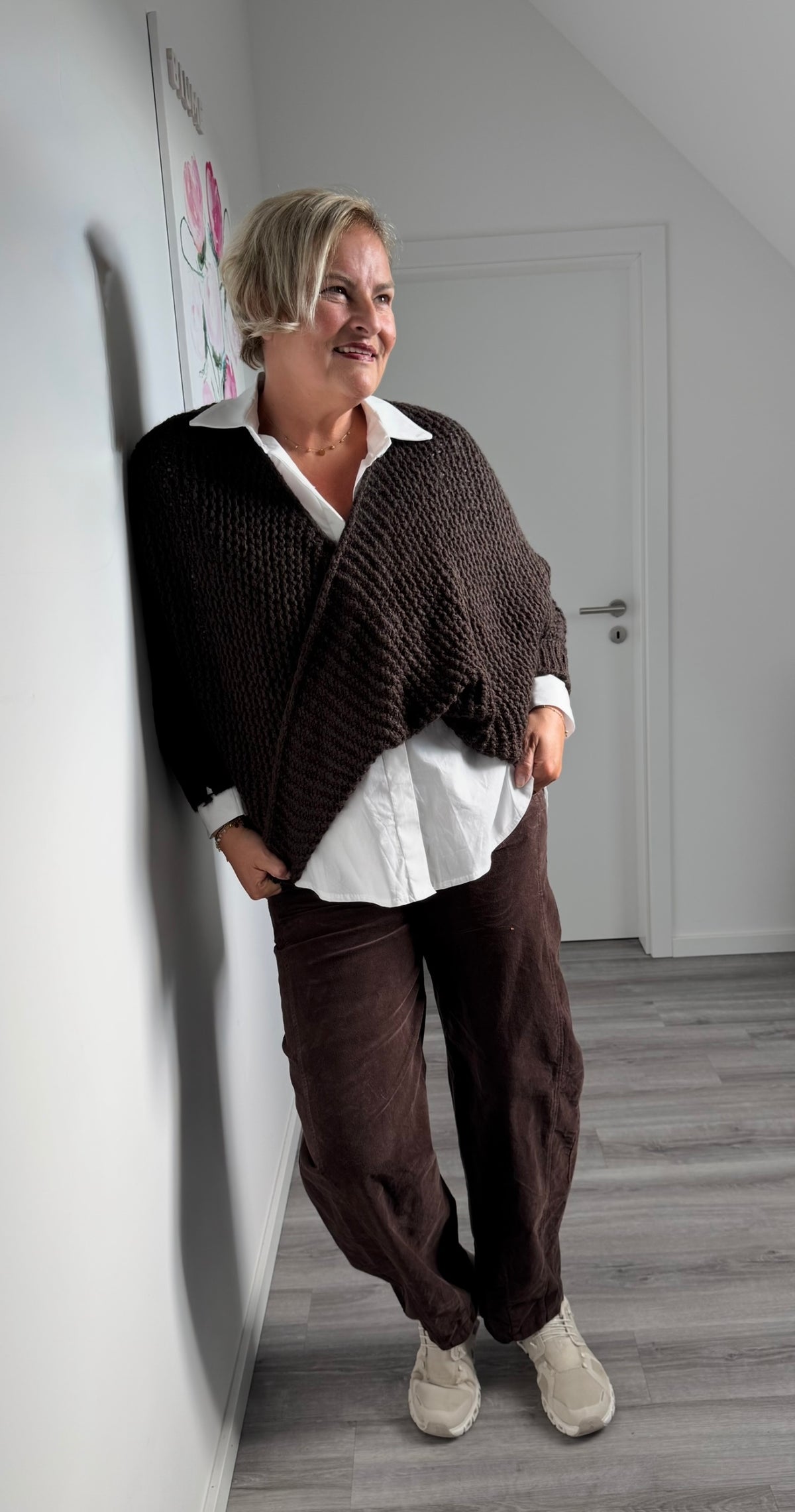 Ponchpulli/Überwurf-Strick