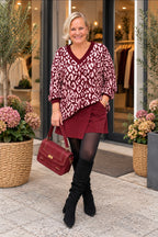 Leo Love – Wollmix-Pullover mit V-Ausschnitt