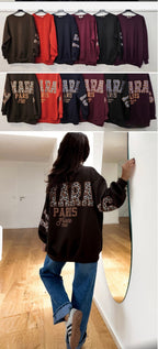 Sweatshirt mit Leo Print