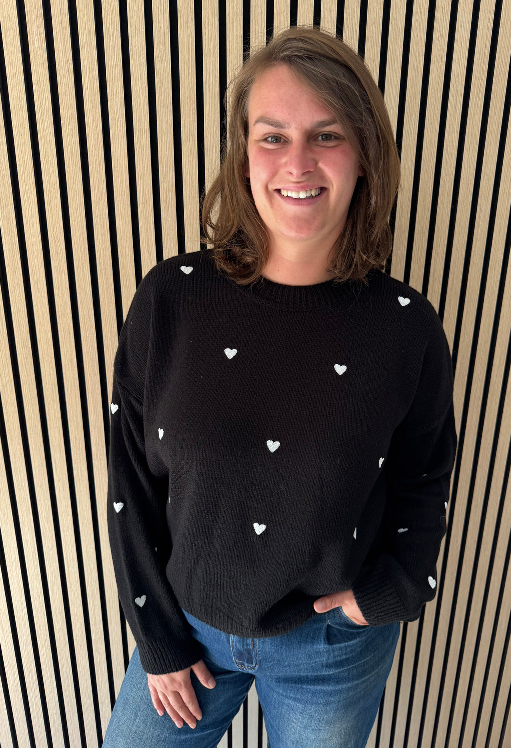Herzchen Strickpullover