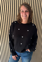 Herzchen Strickpullover