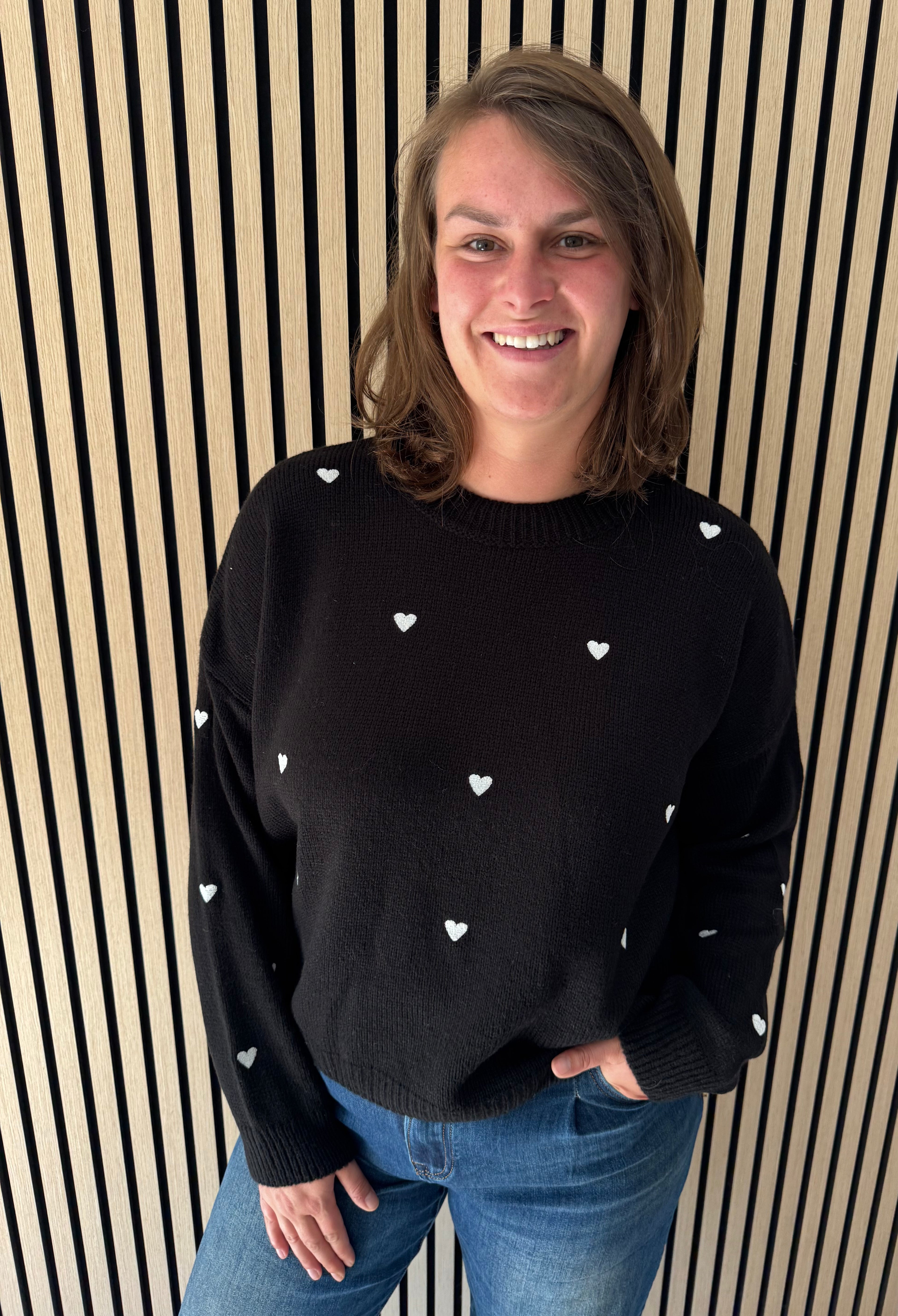 Herzchen Strickpullover