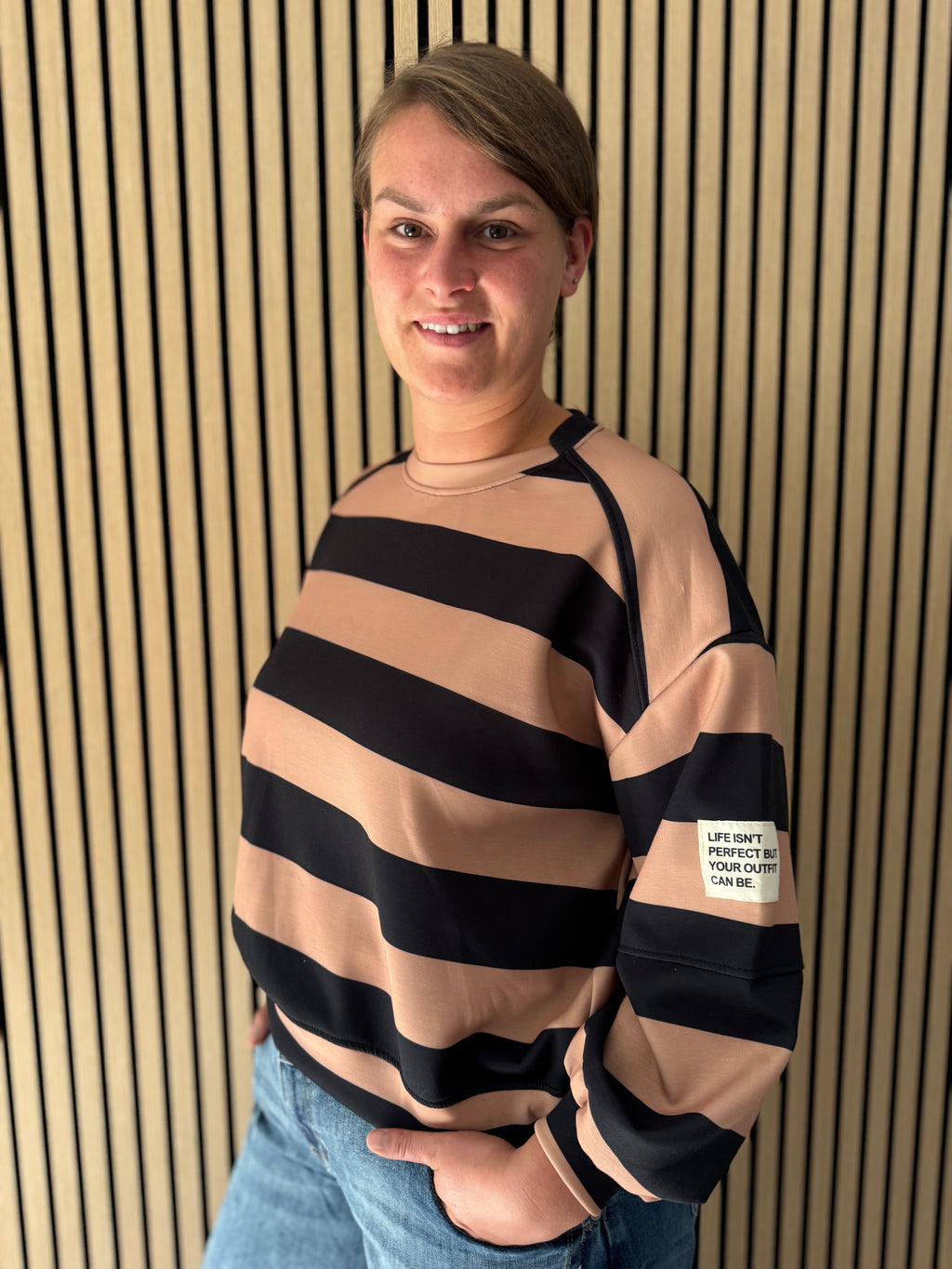 Blockstreifen Butterstoff Shirt