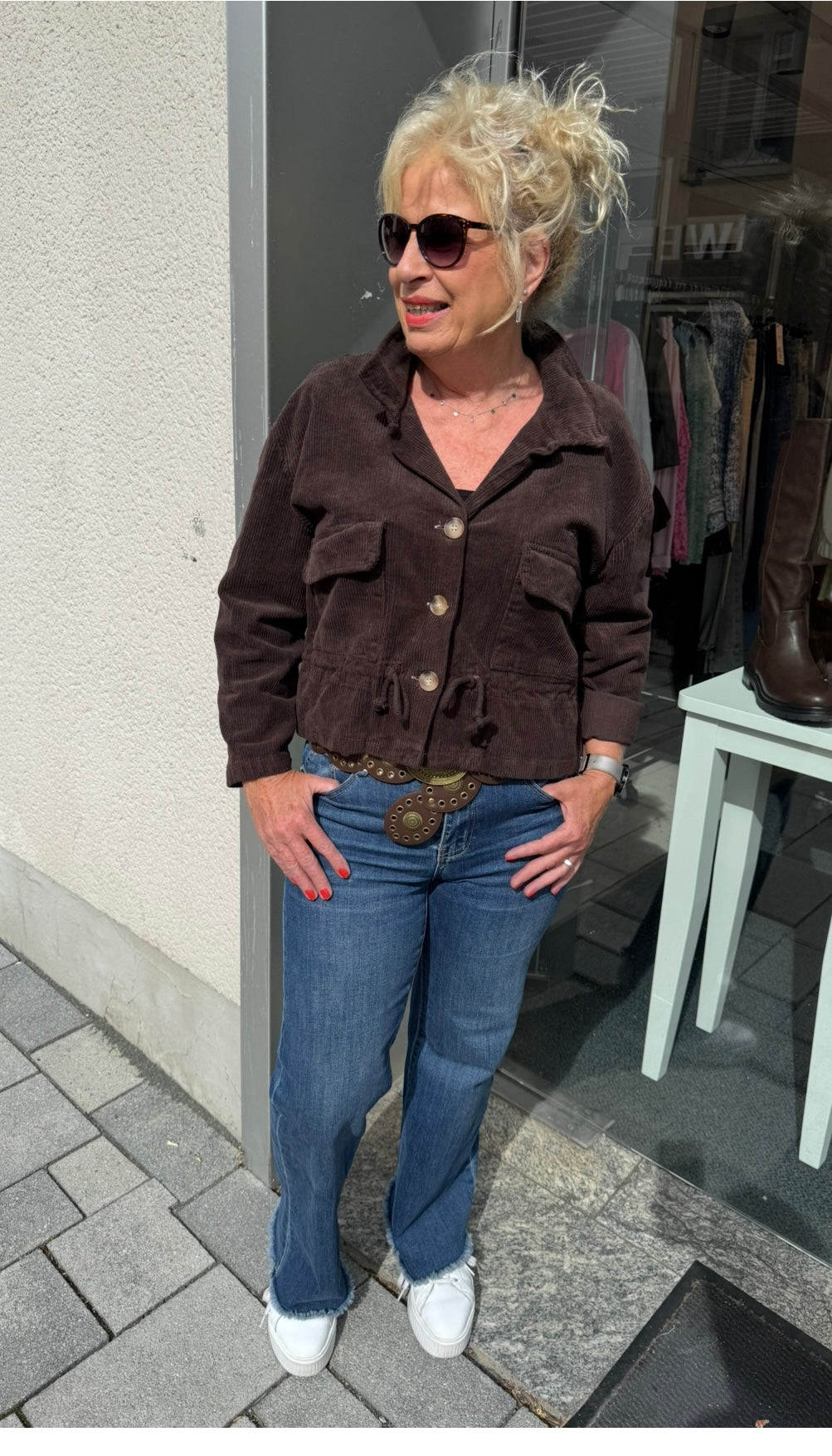 Lässige Cordjacke