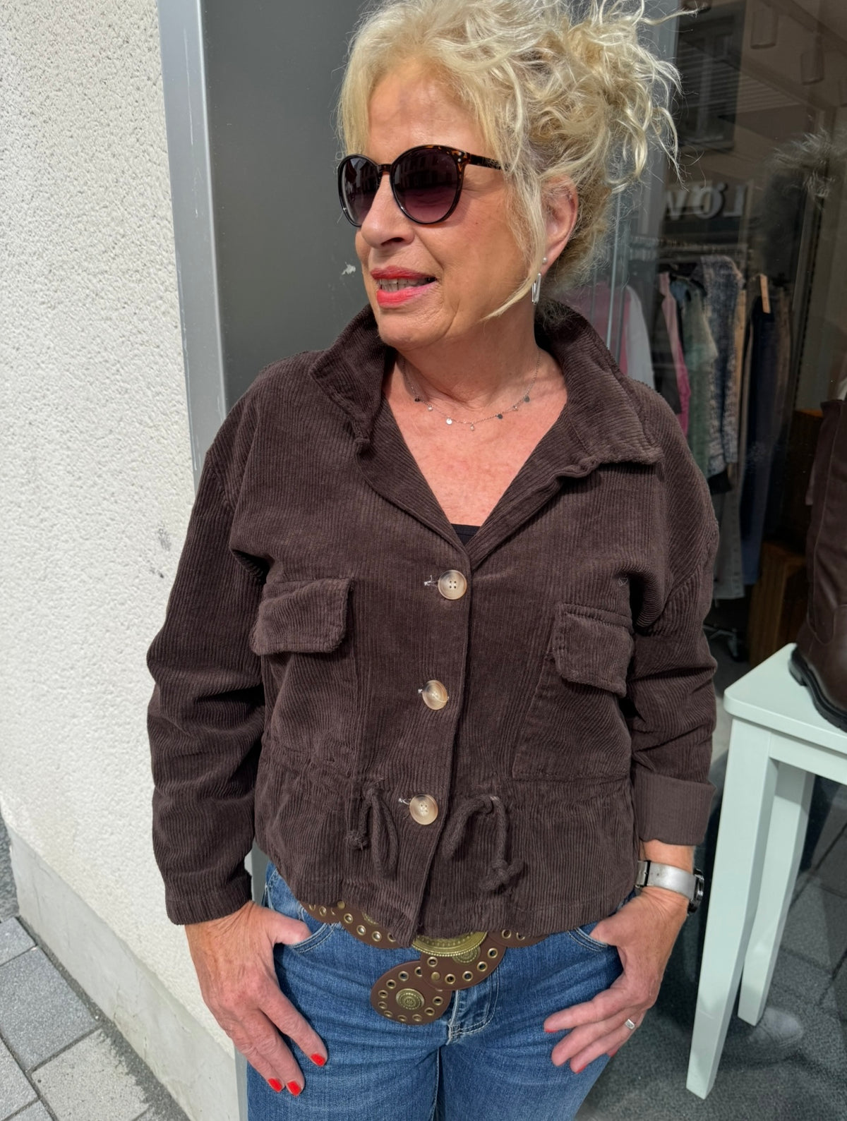 Lässige Cordjacke