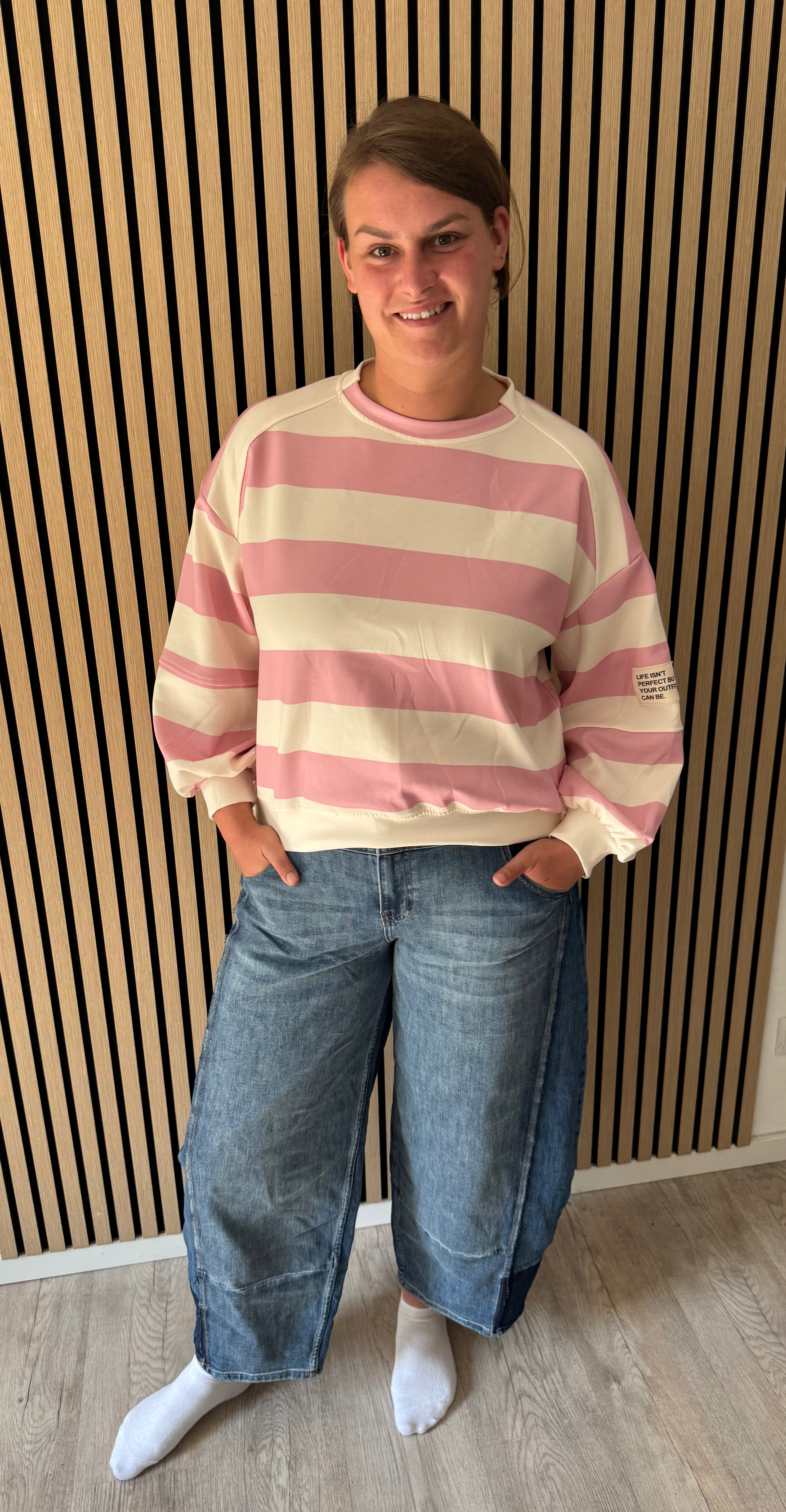 Blockstreifen Butterstoff Shirt