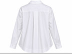 Weiße Longbluse Klassisch modern
