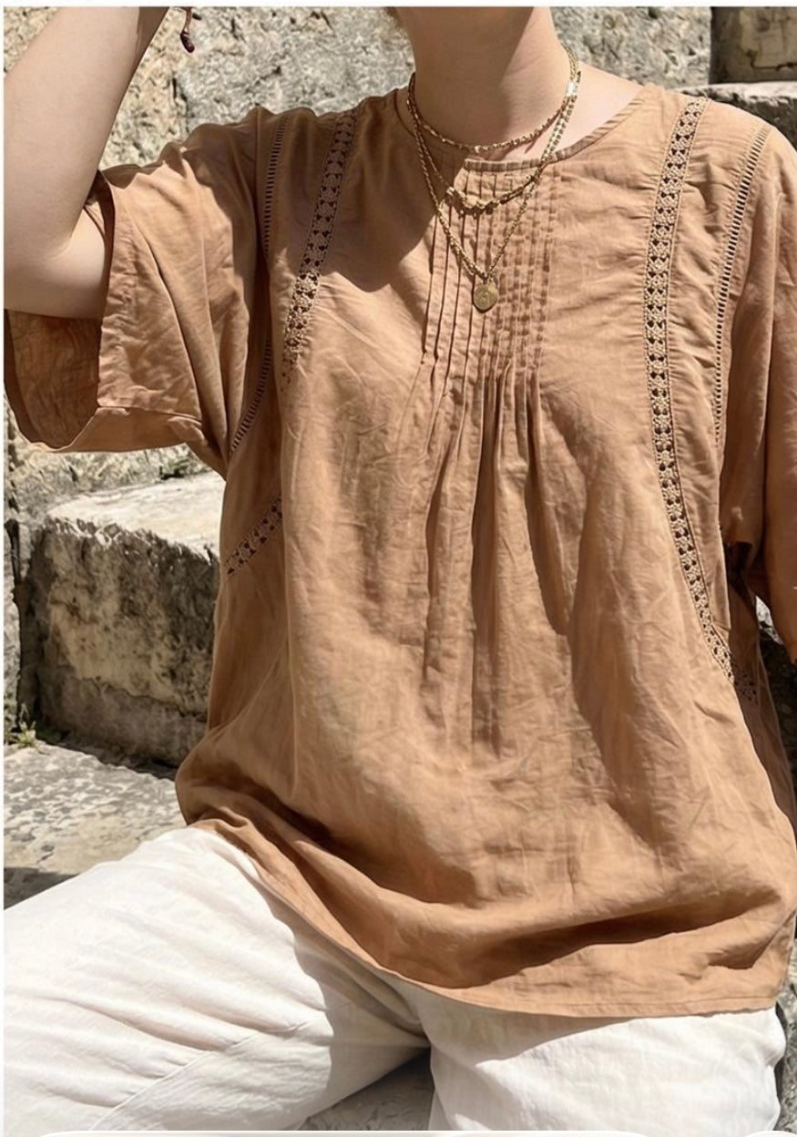 Bluse mit Biesen