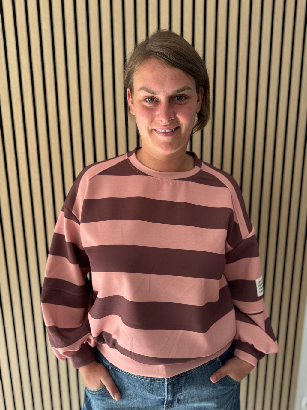 Blockstreifen Butterstoff Shirt