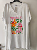 Curvy Print T Shirt