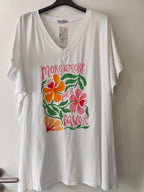 Curvy Print T Shirt