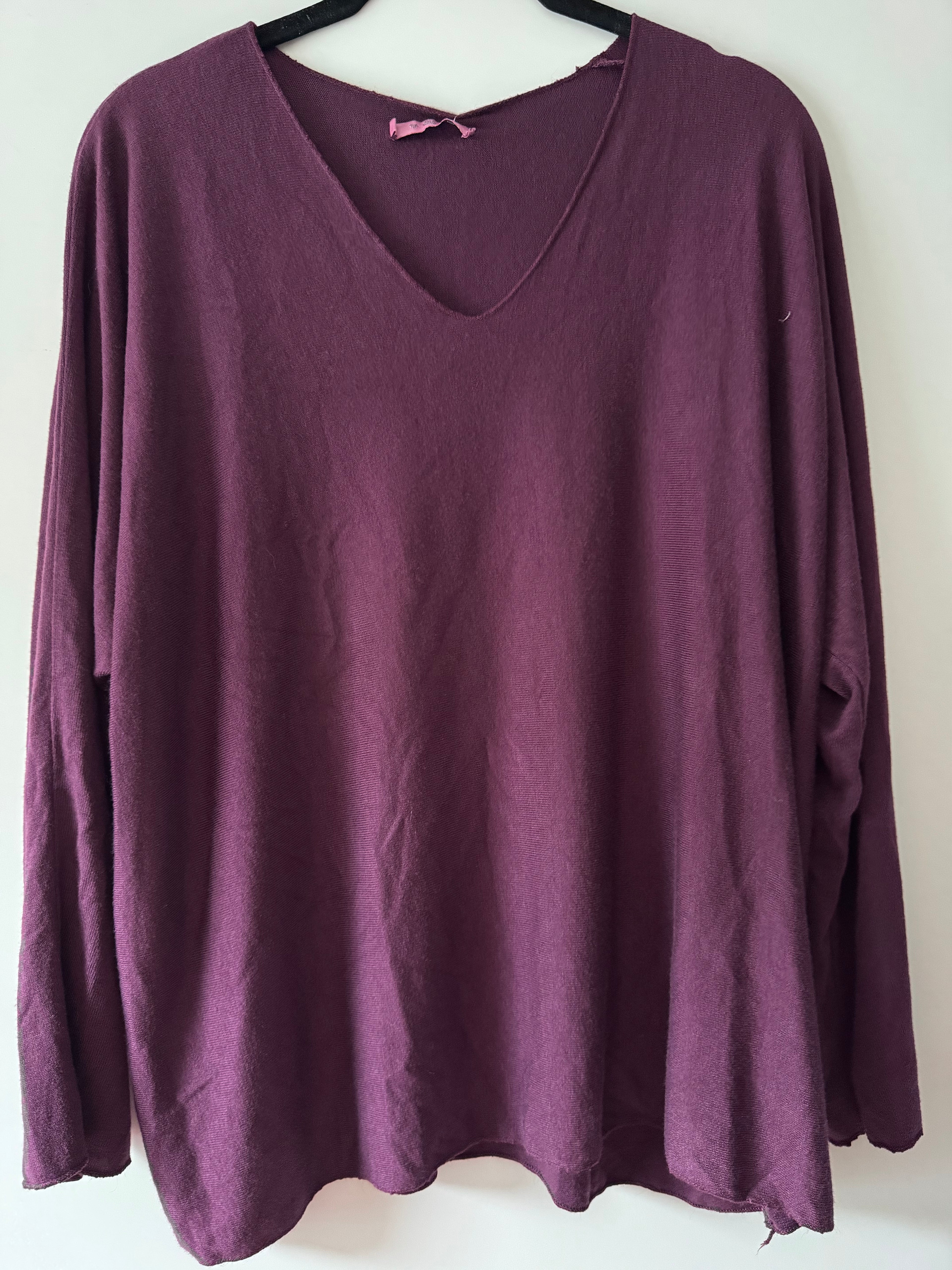 Feinstrickpulli mit V Ausschnitt