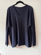 Feinstrickpulli mit V Ausschnitt