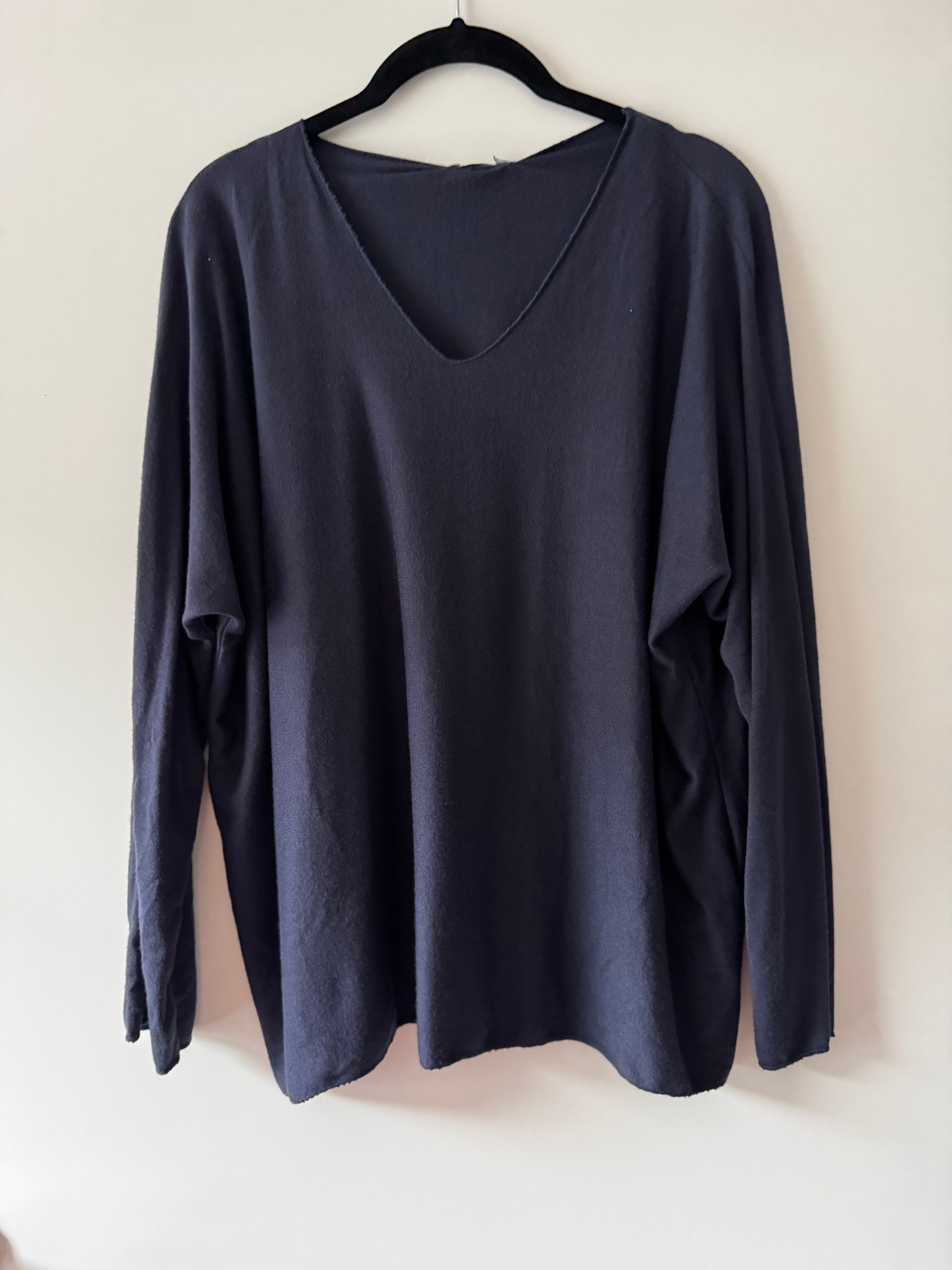 Feinstrickpulli mit V Ausschnitt