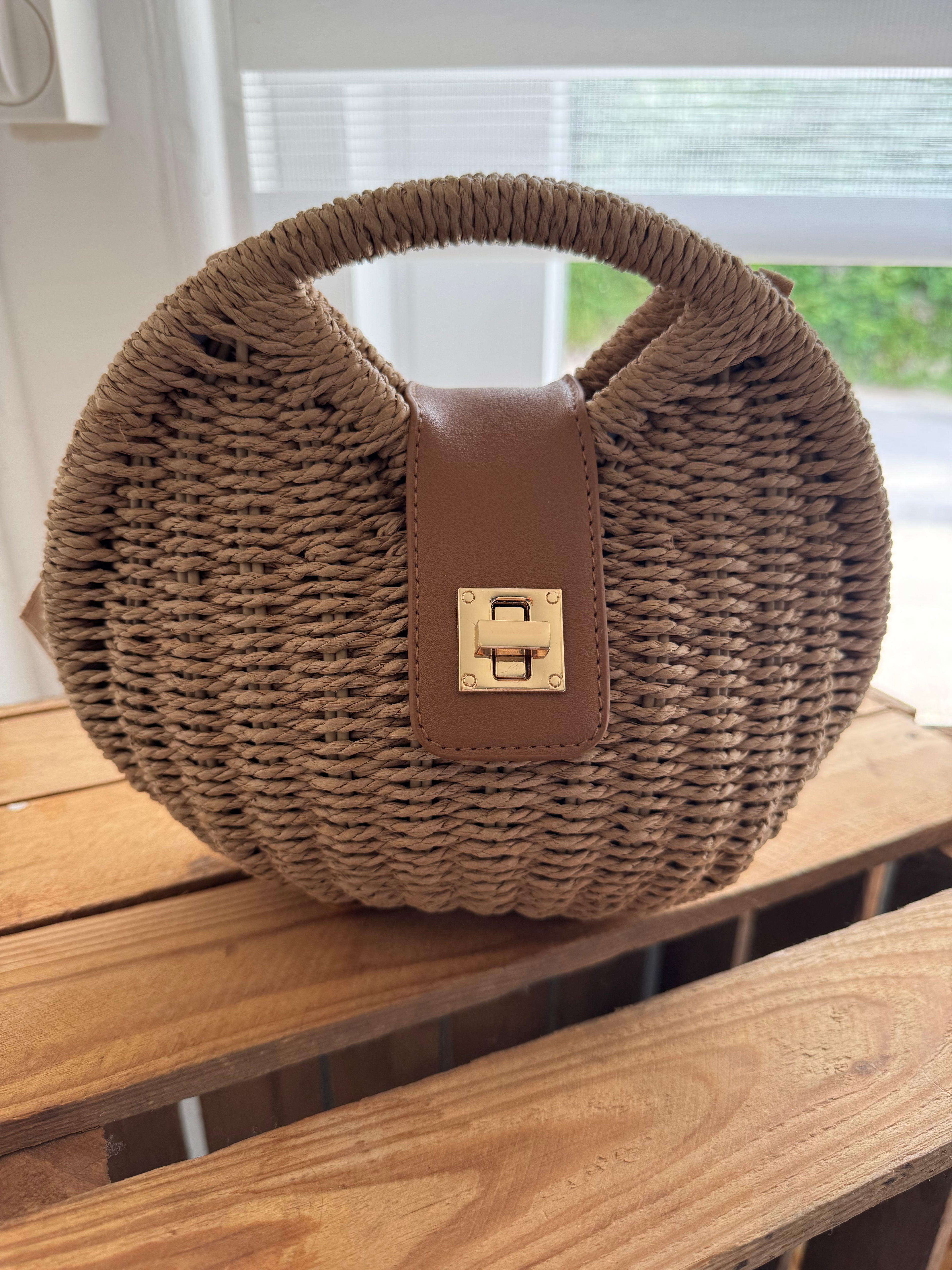 Kleine Korb Handtasche