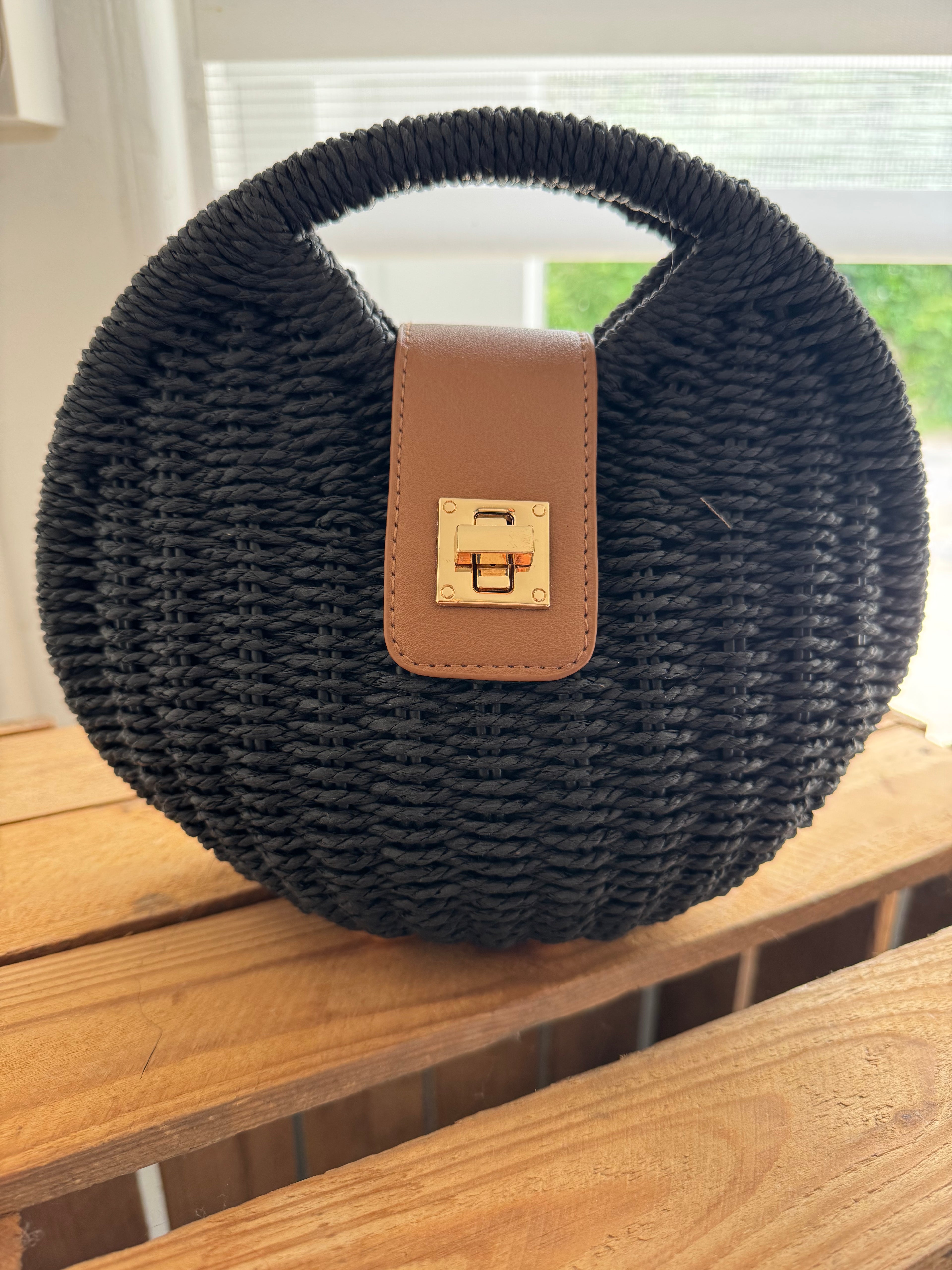 Kleine Korb Handtasche